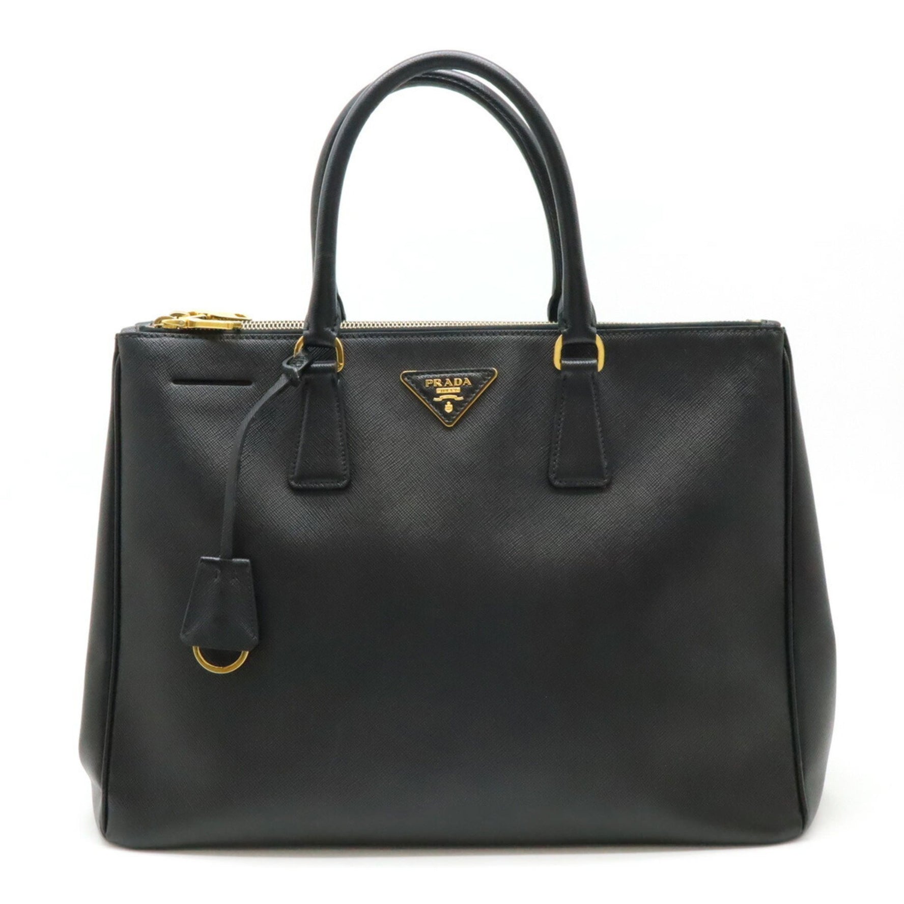 PRADA Prada Galleria Saffiano Handbag Tote Bag Leather NERO Black Purchased at an overseas duty-free store BN1786