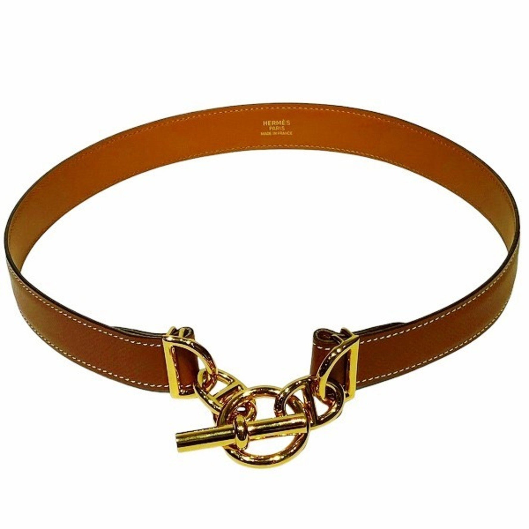 Hermes Schondainckle A stamped accessory belt for women