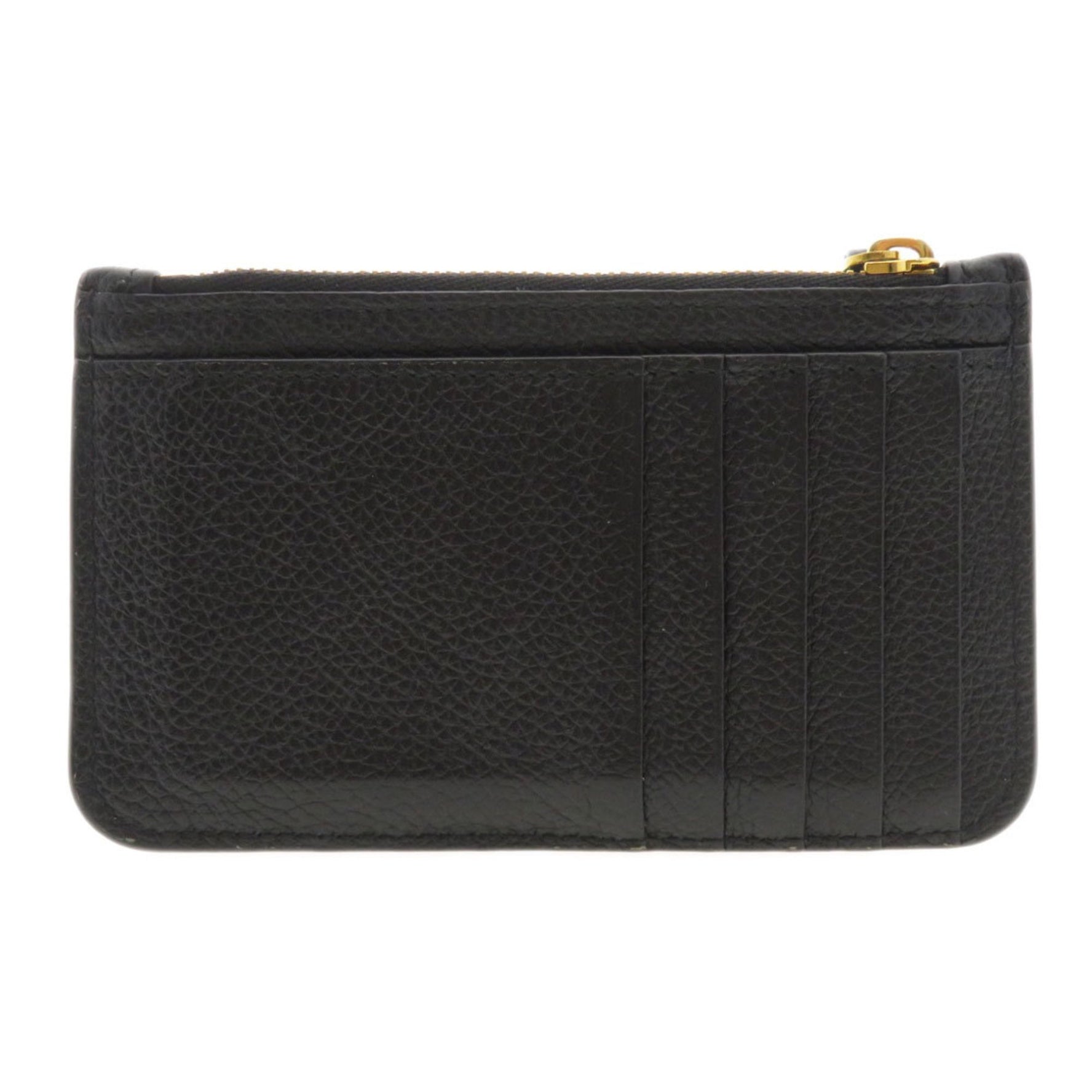Balenciaga Motif Wallet/Coin Case Calf Leather Women's