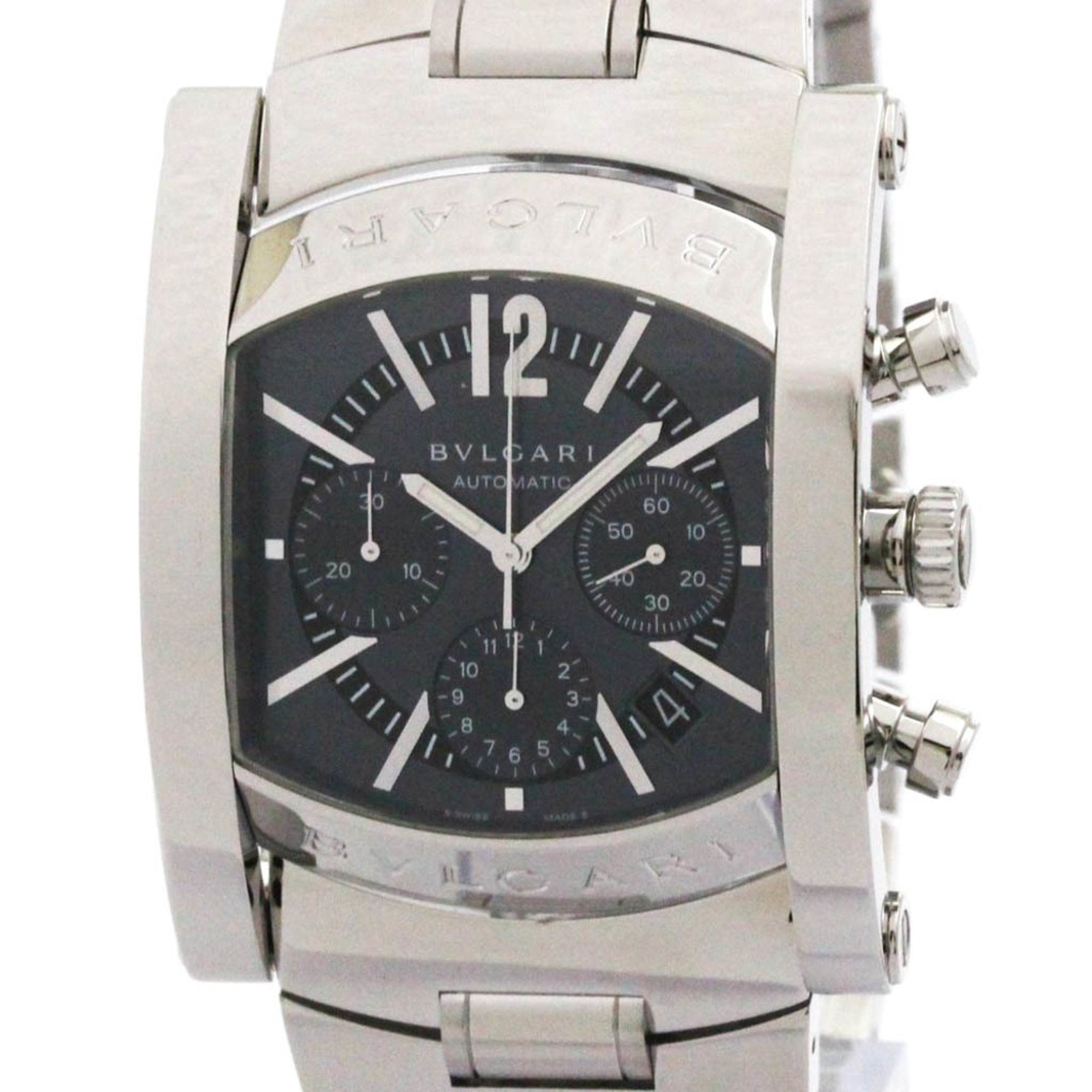 BVLGARI Assioma Chronoragph Steel Automatic Watch Polished