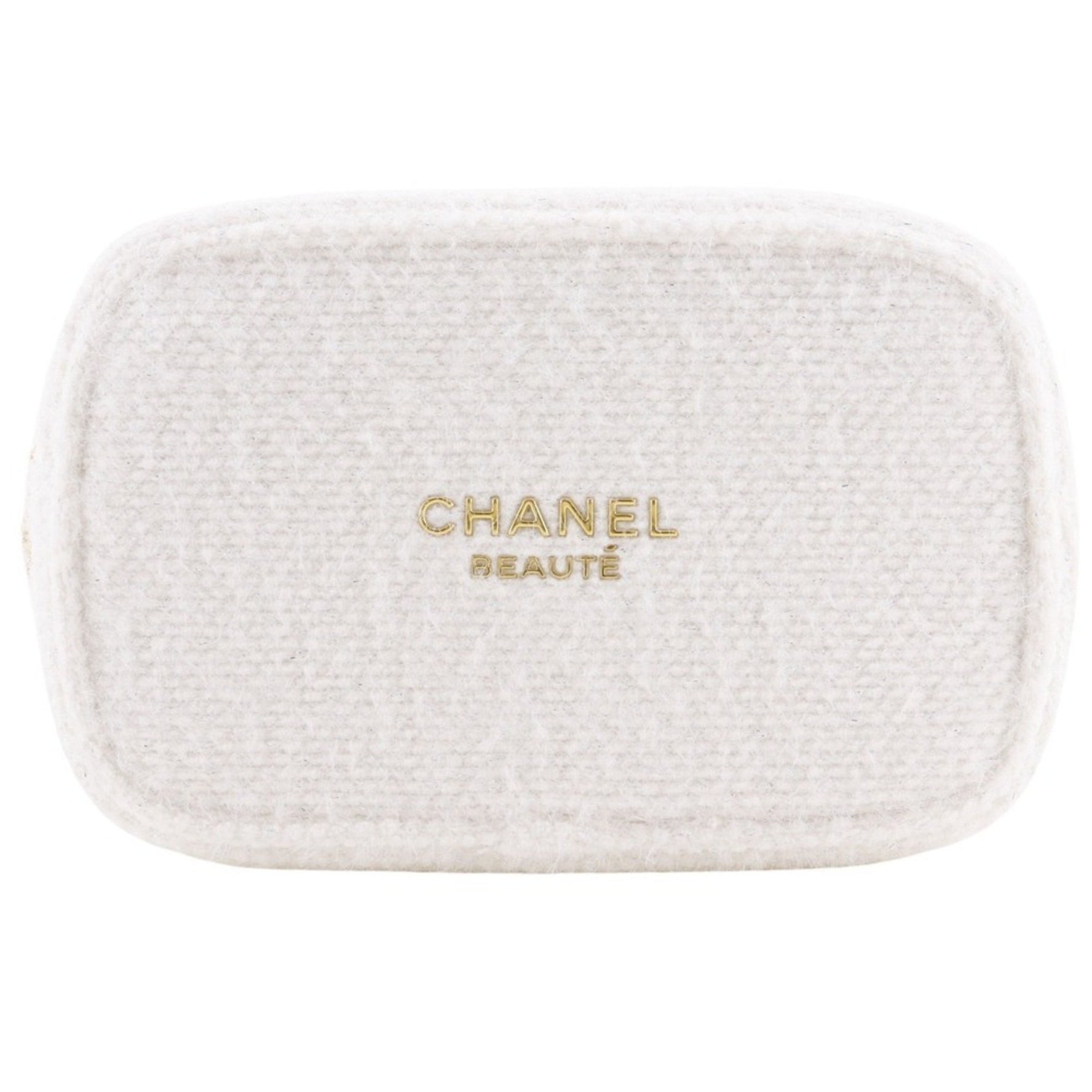 CHANEL 2024 Christmas Coffret Novelty Pouch, Tweed with Zipper
