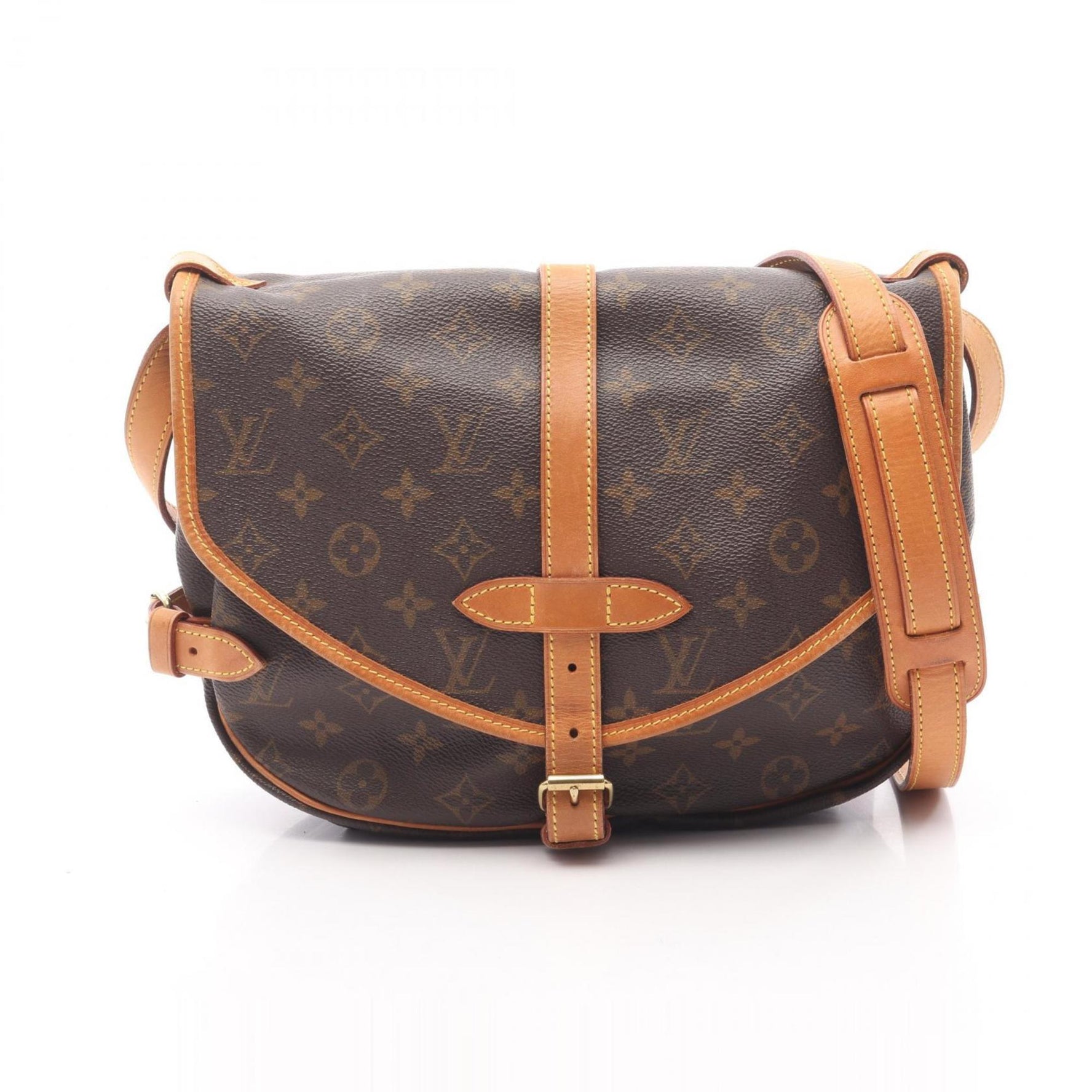 Louis Vuitton Saumur 30 Shoulder Bag, Coated Canvas and Leather, Monogram, Brown