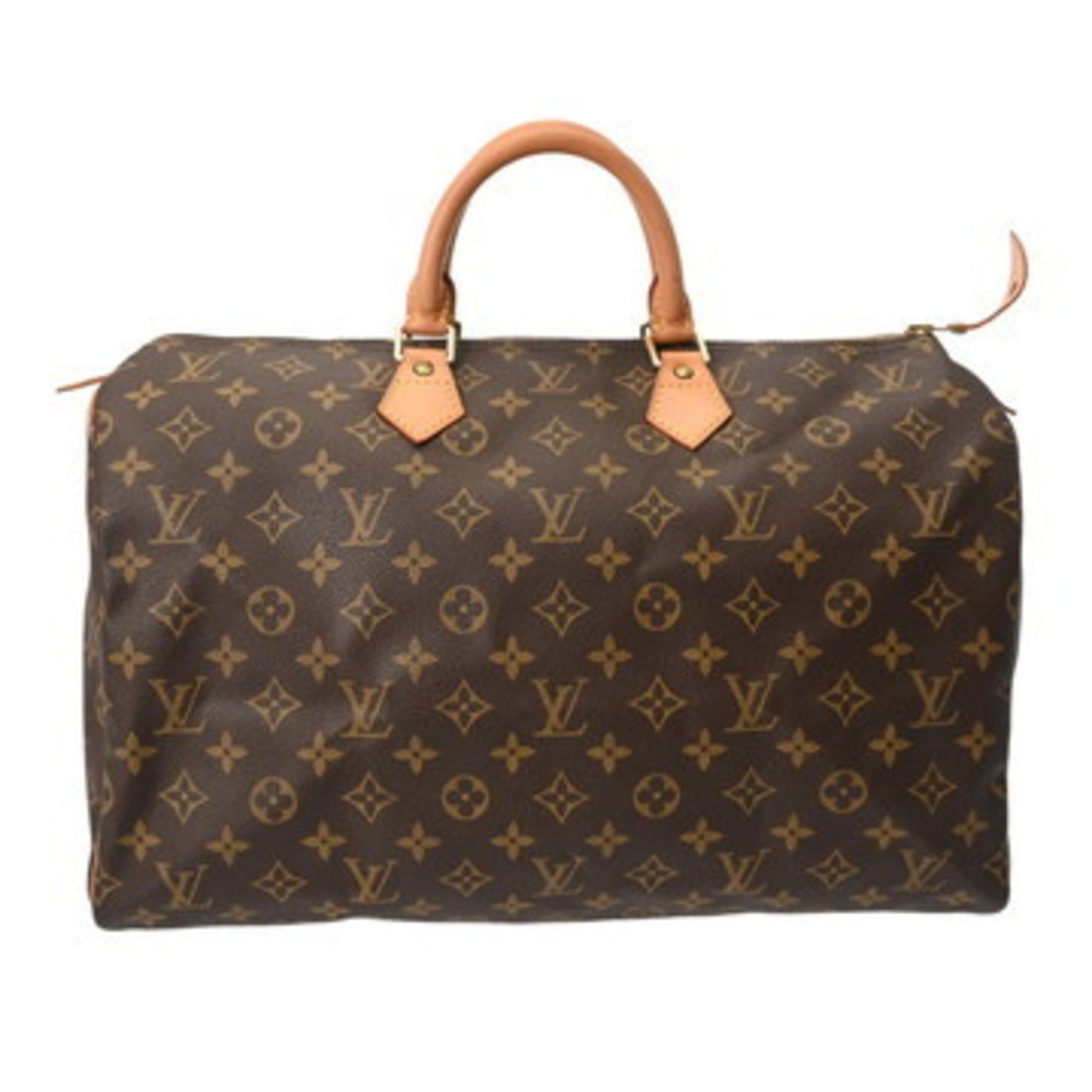 LOUIS VUITTON Monogram Speedy 40 Brown Canvas Handbag