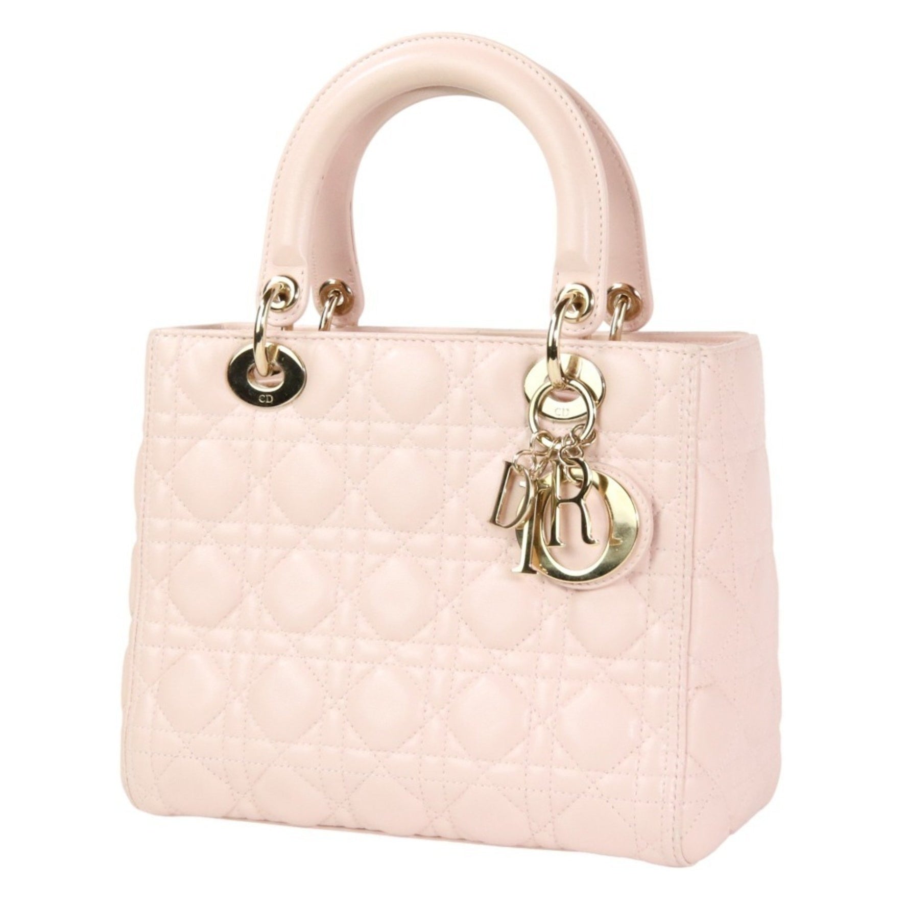Christian Dior Lady Cannage 2way handbag shoulder bag CAL44550 pink ladies