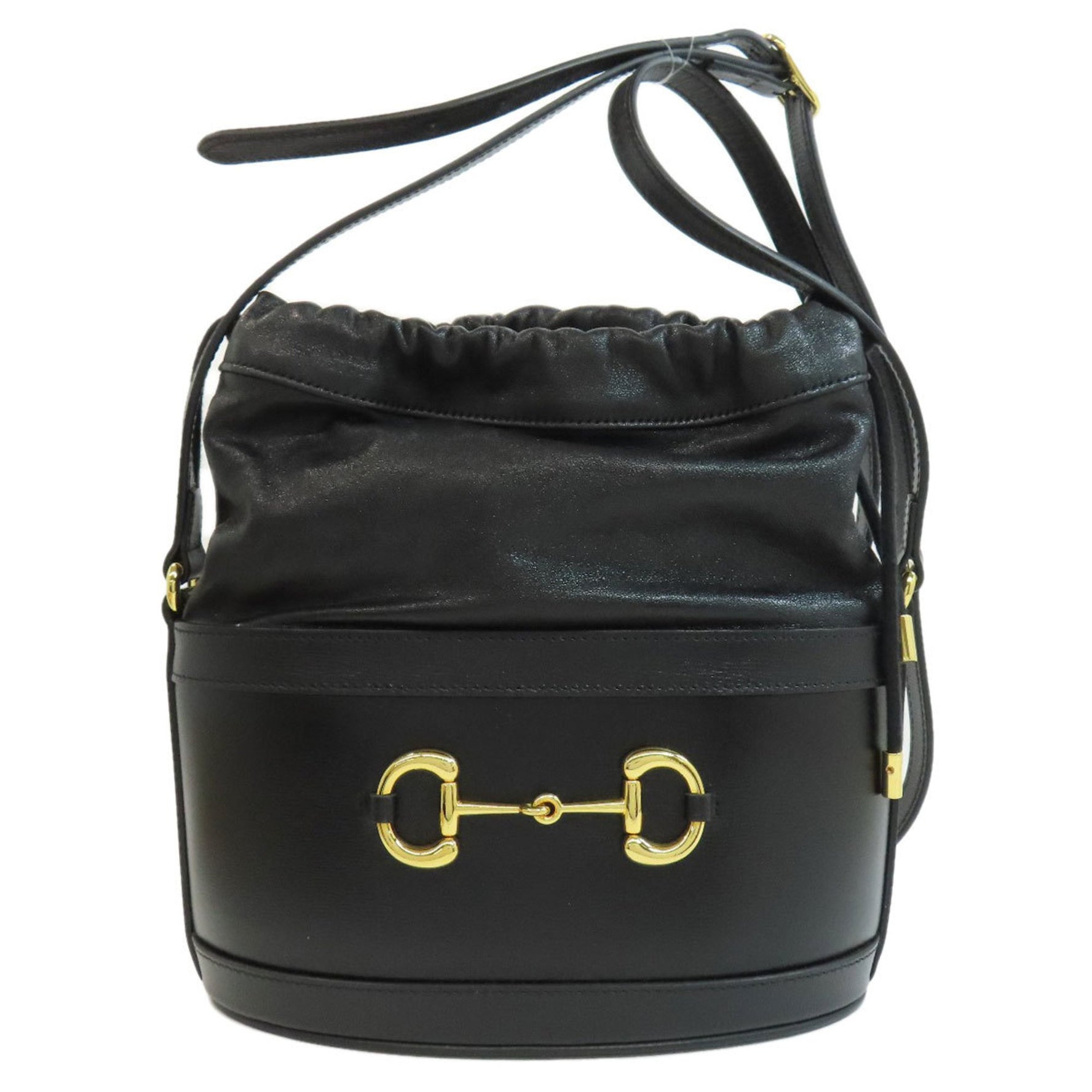 Gucci Horsebit Bucket Bag Long Shoulder Leather Women's GUCCI