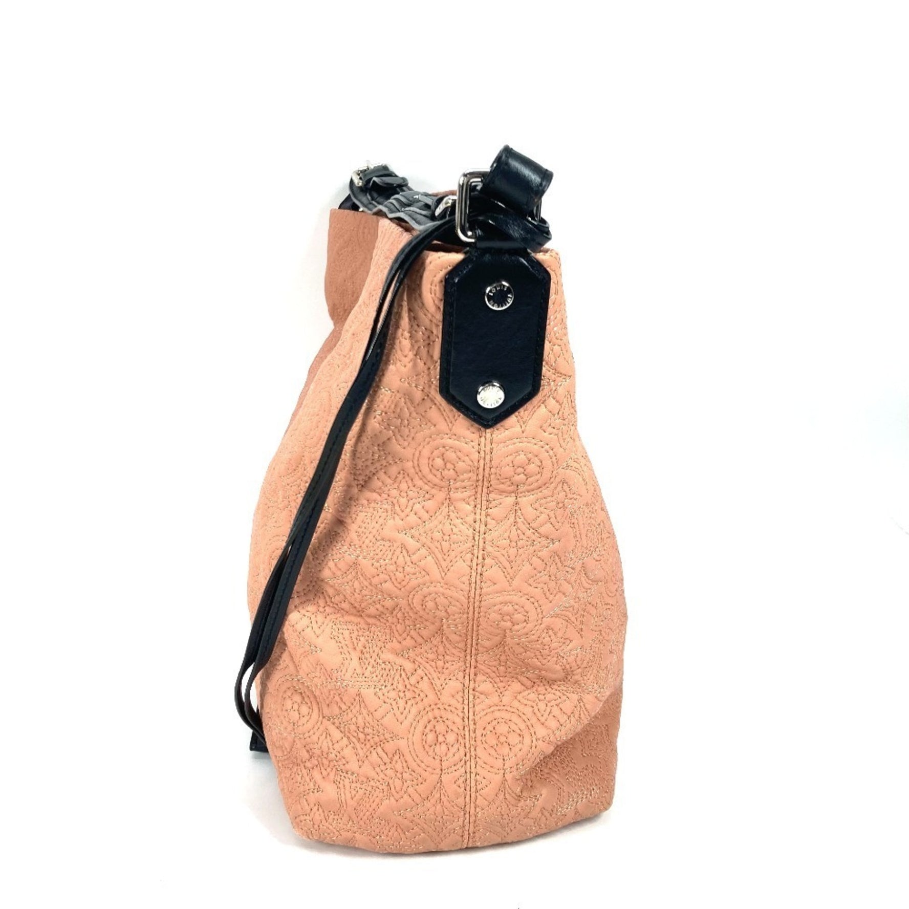 Louis Vuitton Monogram Antia Hobo PM Tote Bag Shoulder Leather Rose Pink