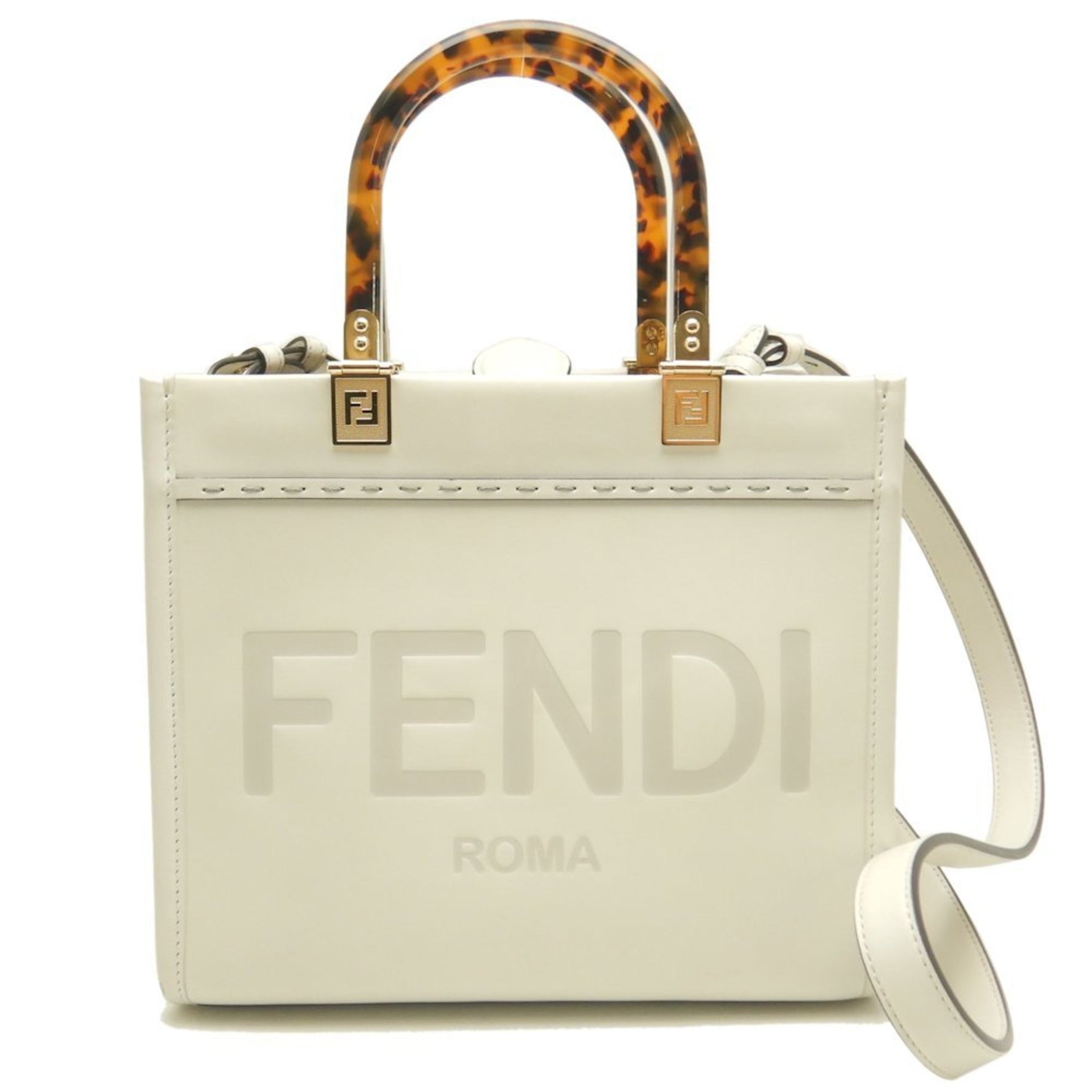 FENDI Sunshine Small Tote Bag in Calfskin
