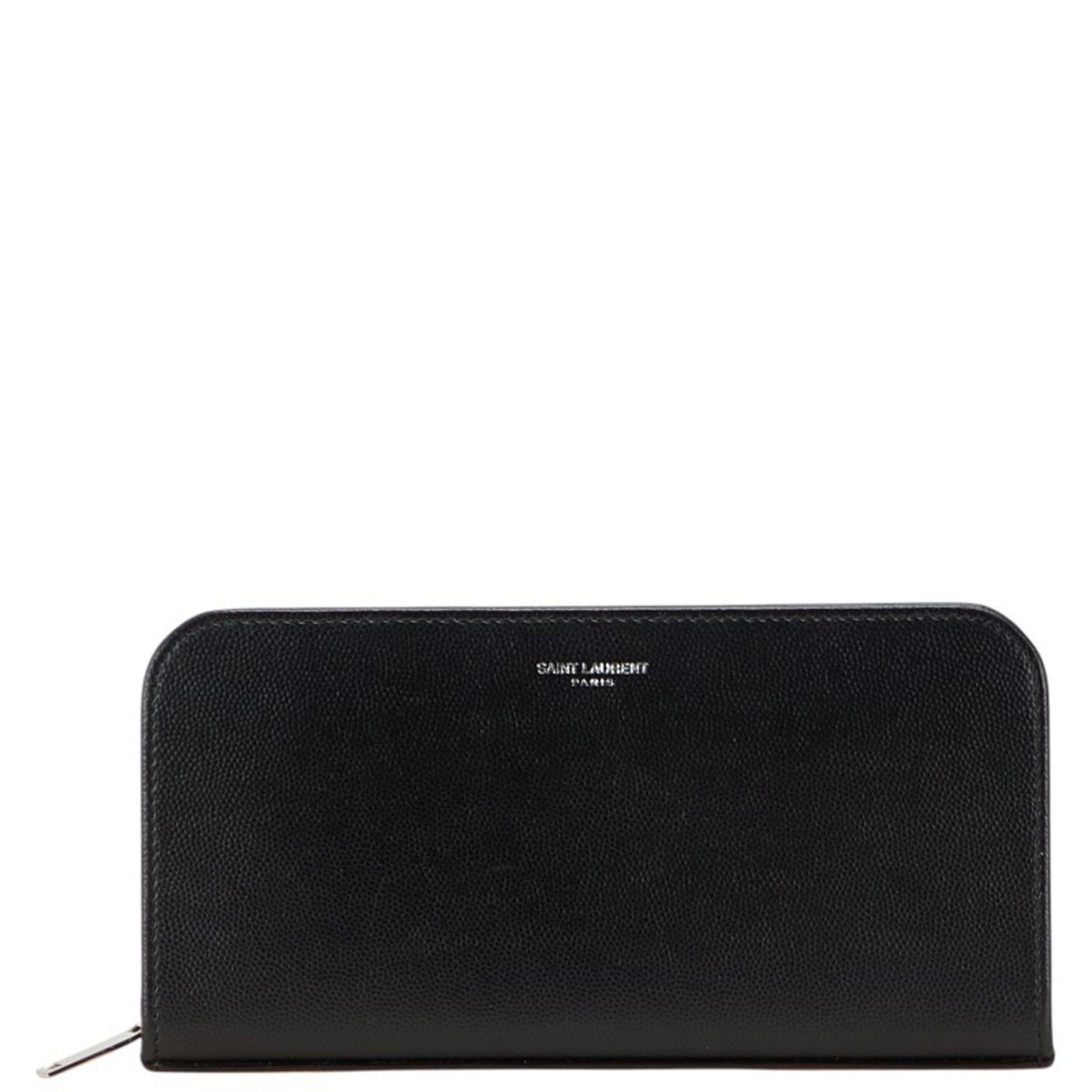 Saint Laurent long wallet with round zipper, leather, SAINT LAURENT