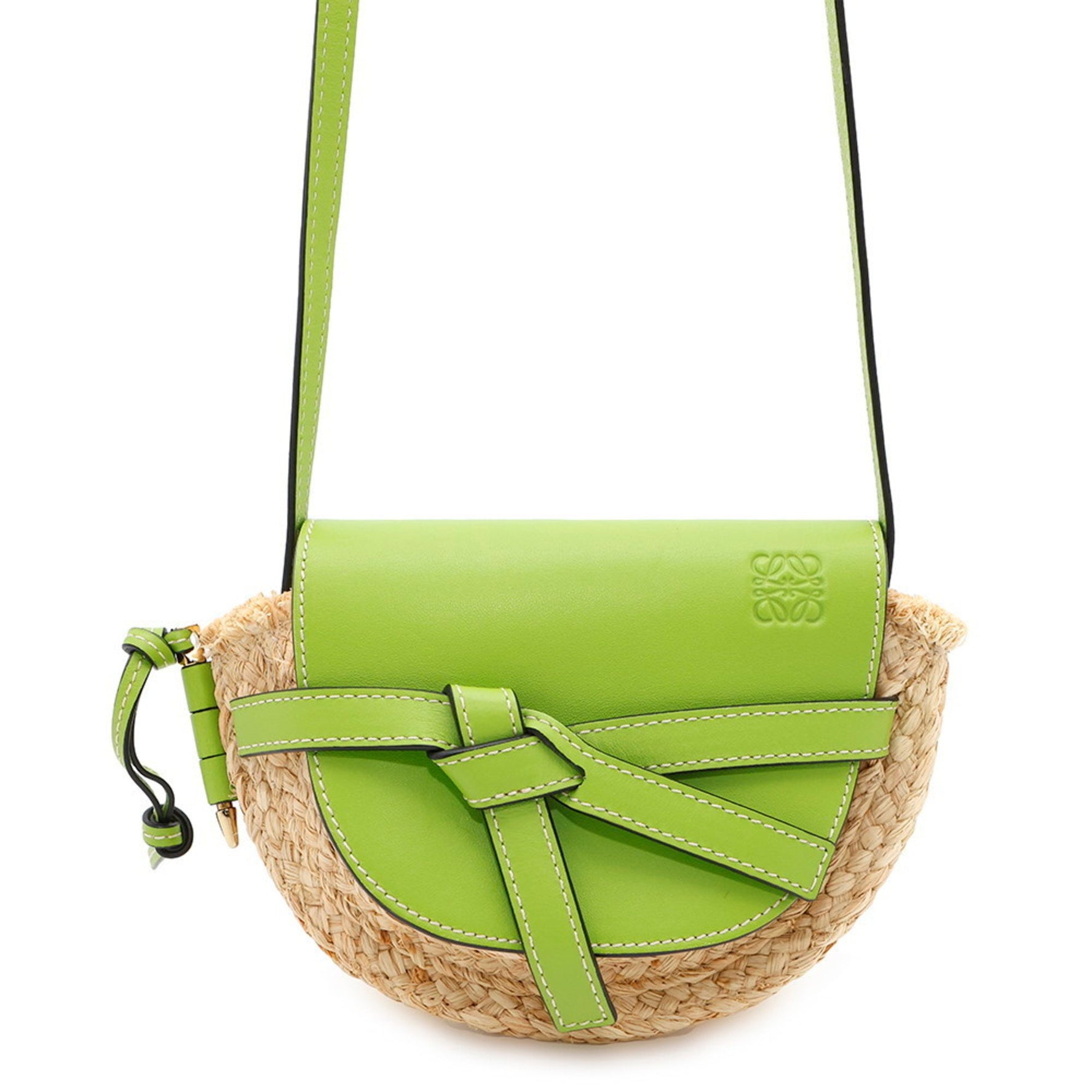 LOEWE Shoulder Bag Gate Mini Raffia Basket