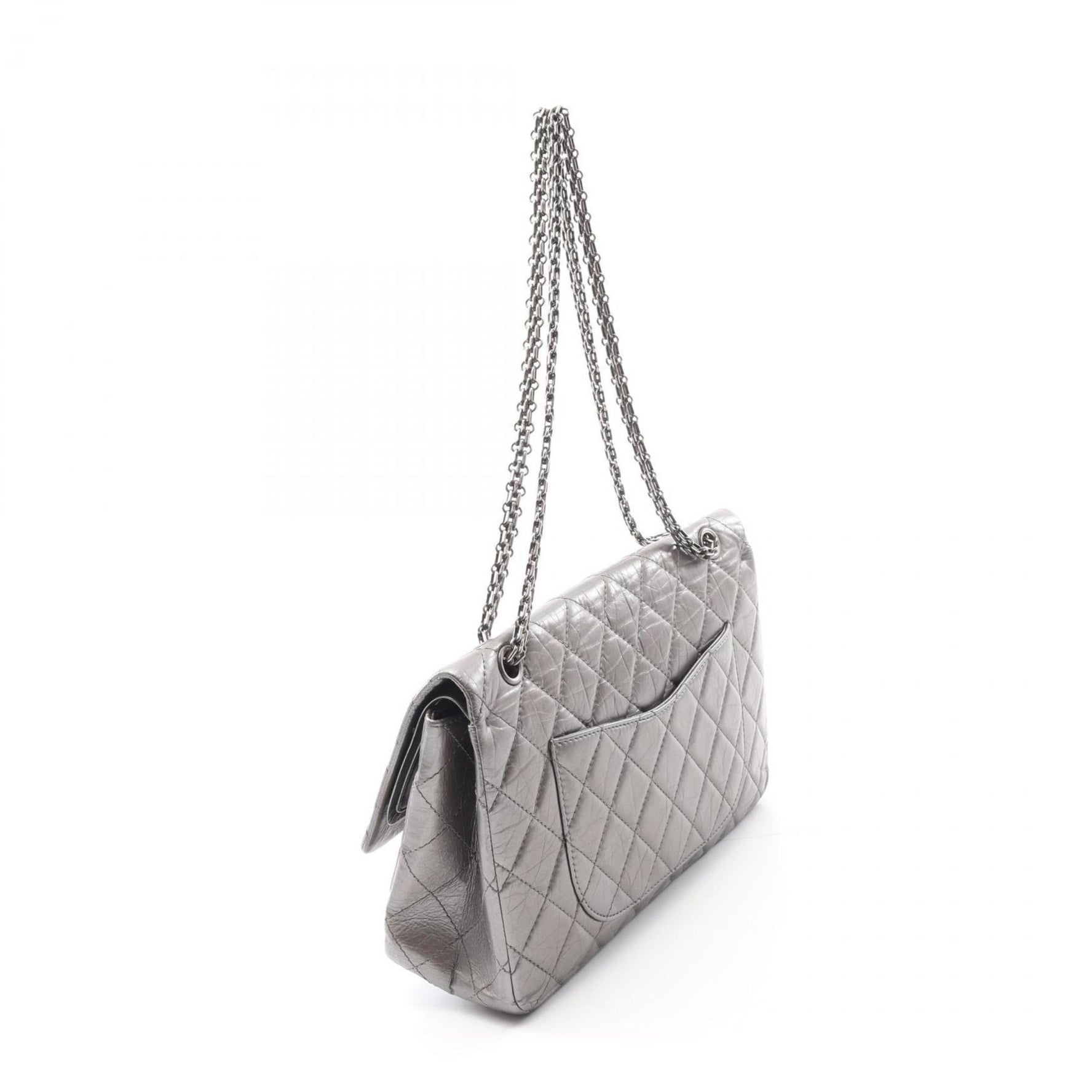 CHANEL 2.55 Matelasse Maxi Double Flap Shoulder Bag, Leather