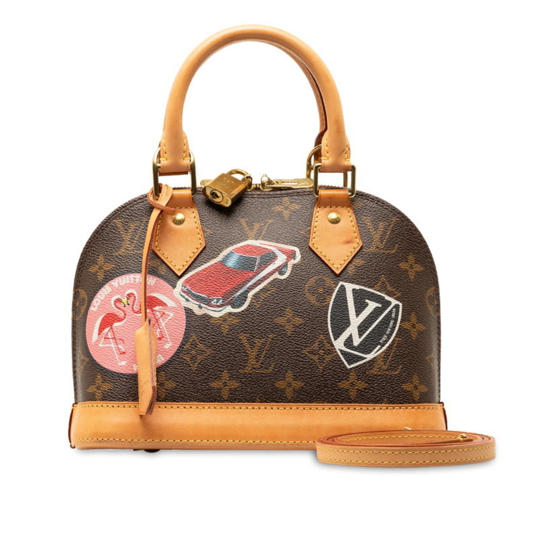 Louis Vuitton Monogram Handbag,Shoulder Bag Brown,Monogram,Multi-color,Red Color