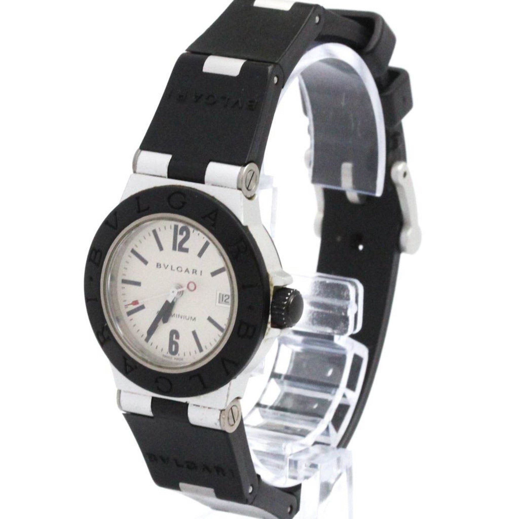 BVLGARI Aluminium Rubber Quartz Ladies Watch