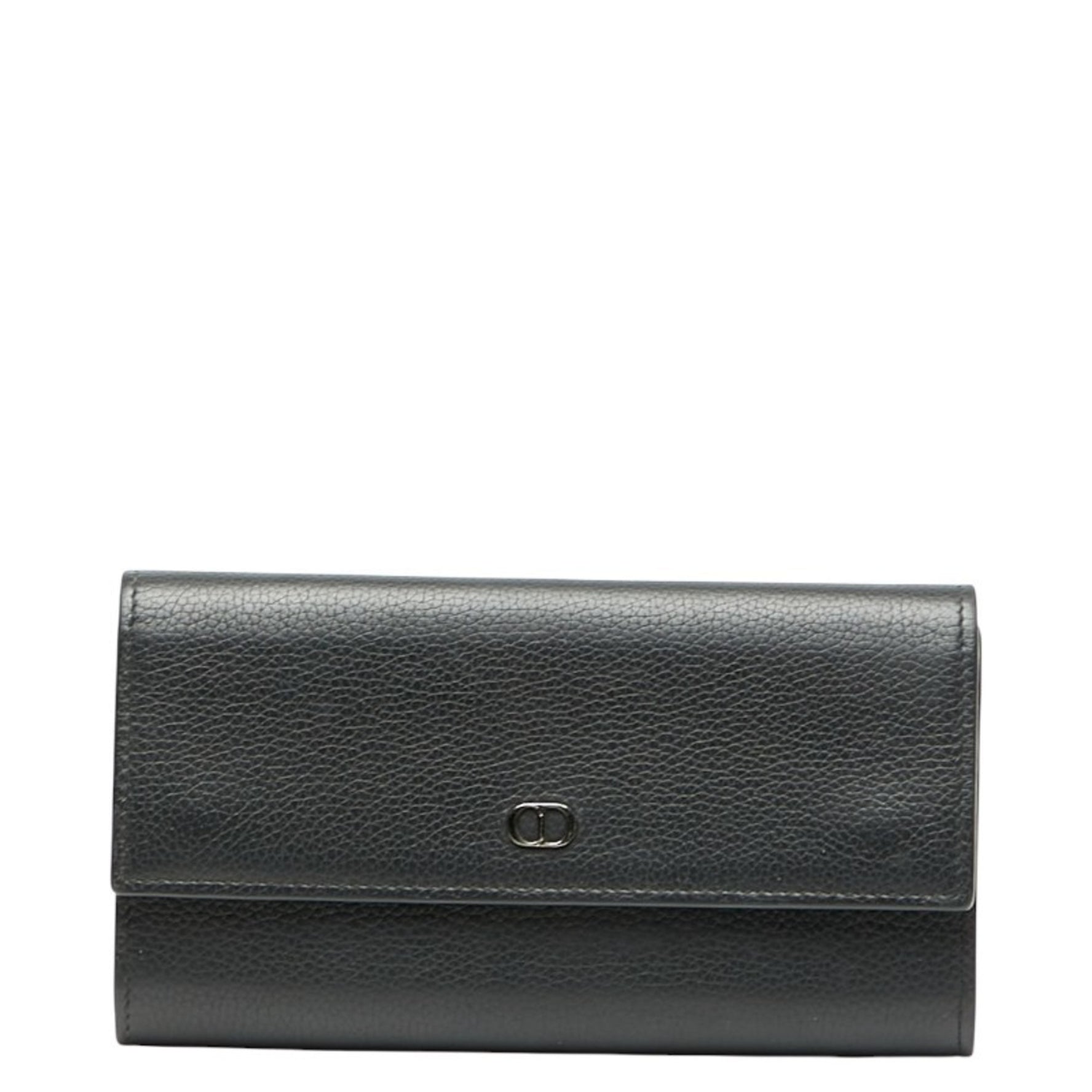 Christian Dior Dior CD logo long wallet in leather .