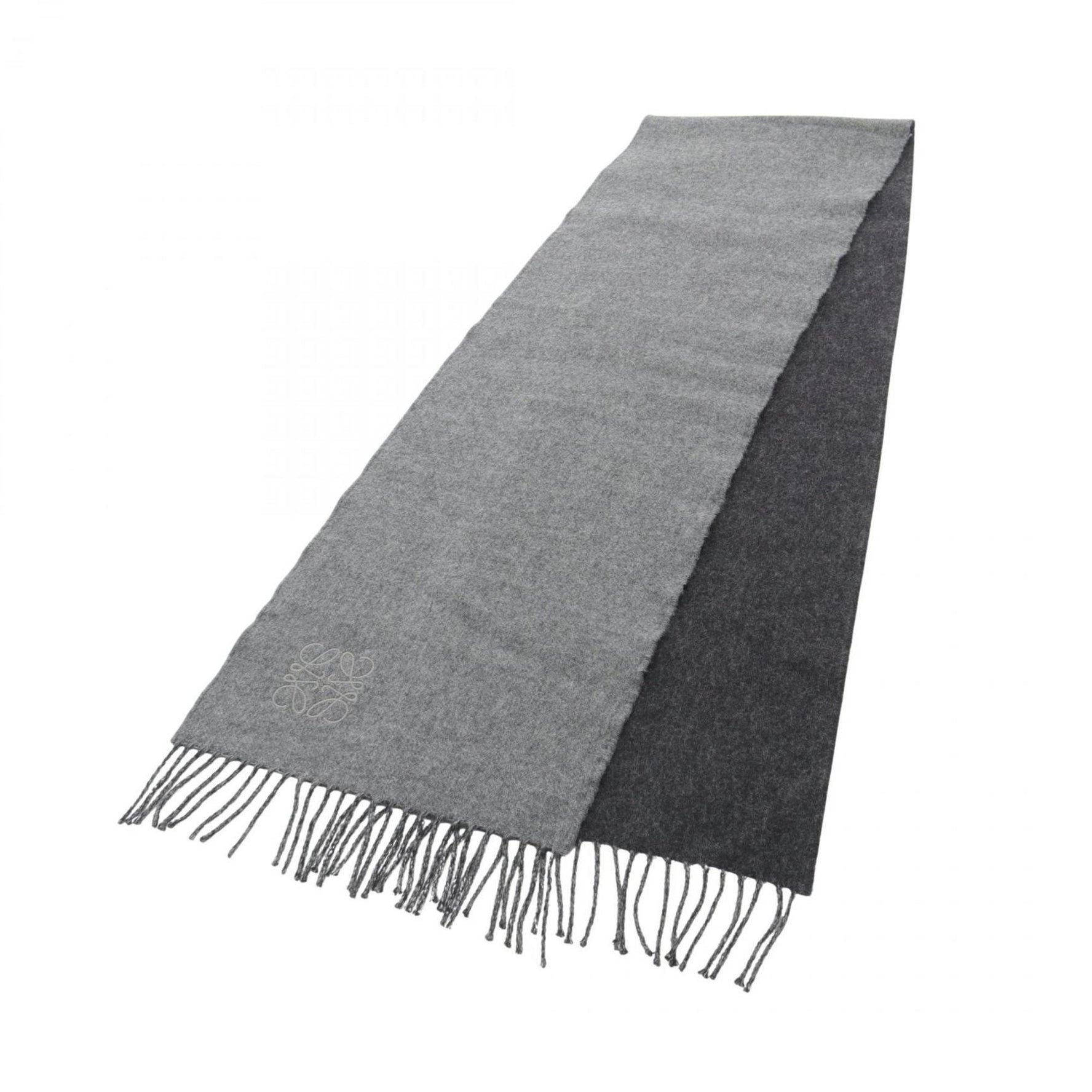 LOEWE Anagram Two-Tone Scarf, Wool and Cashmere, Women