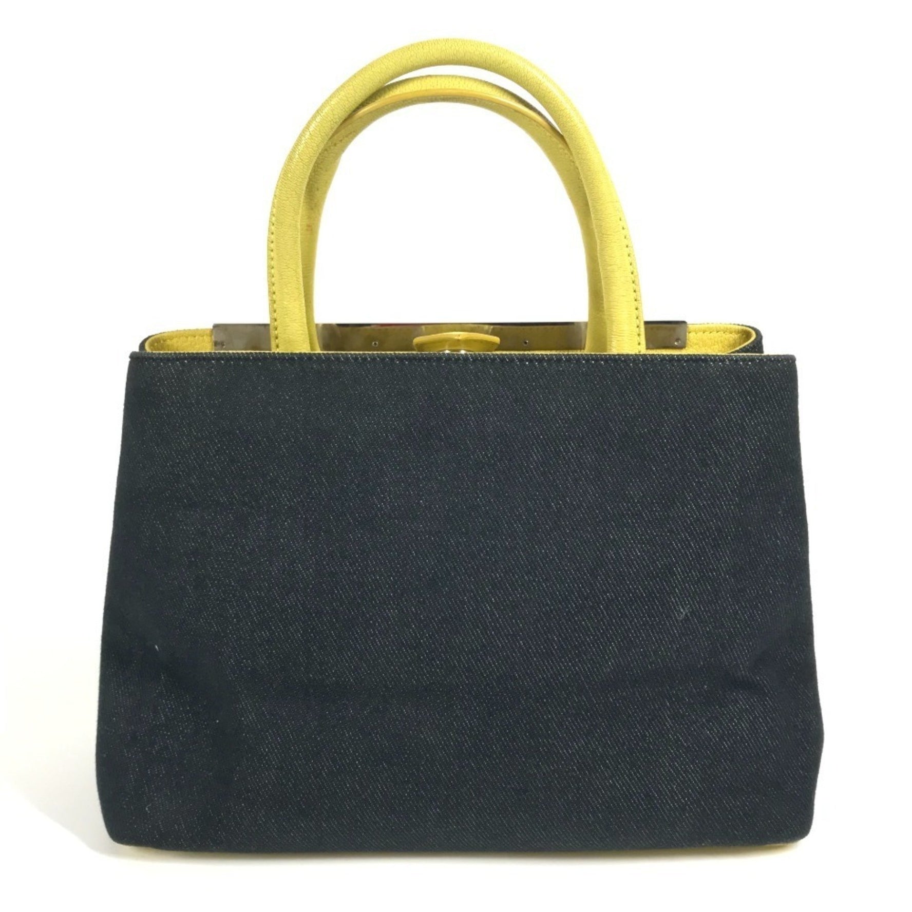 FENDI Petit Toujours Tote Bag, Denim/Leather, Blue