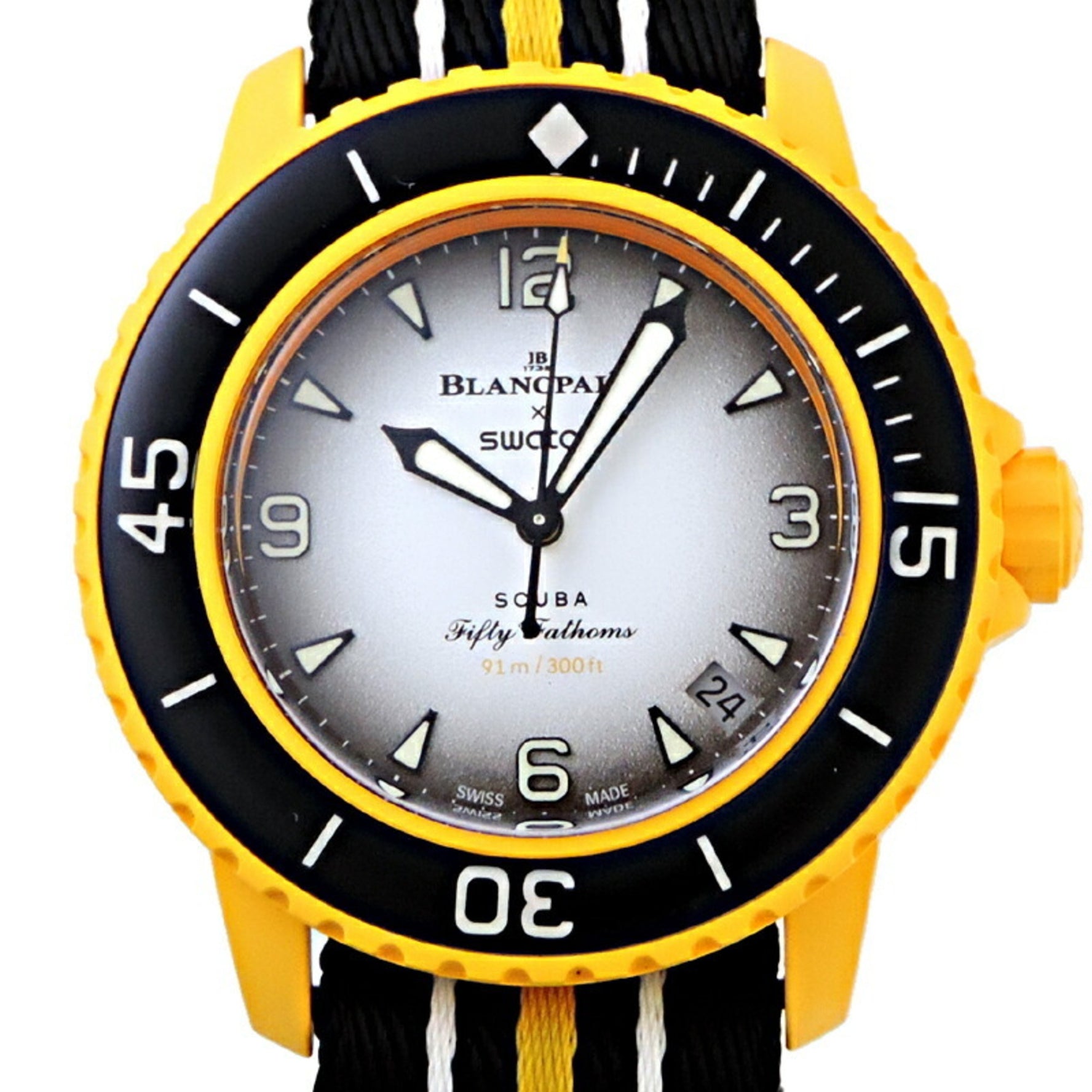 Swatch x Blancpain Fifty Fathoms Pacific Ocean Men's Watch SO35P100