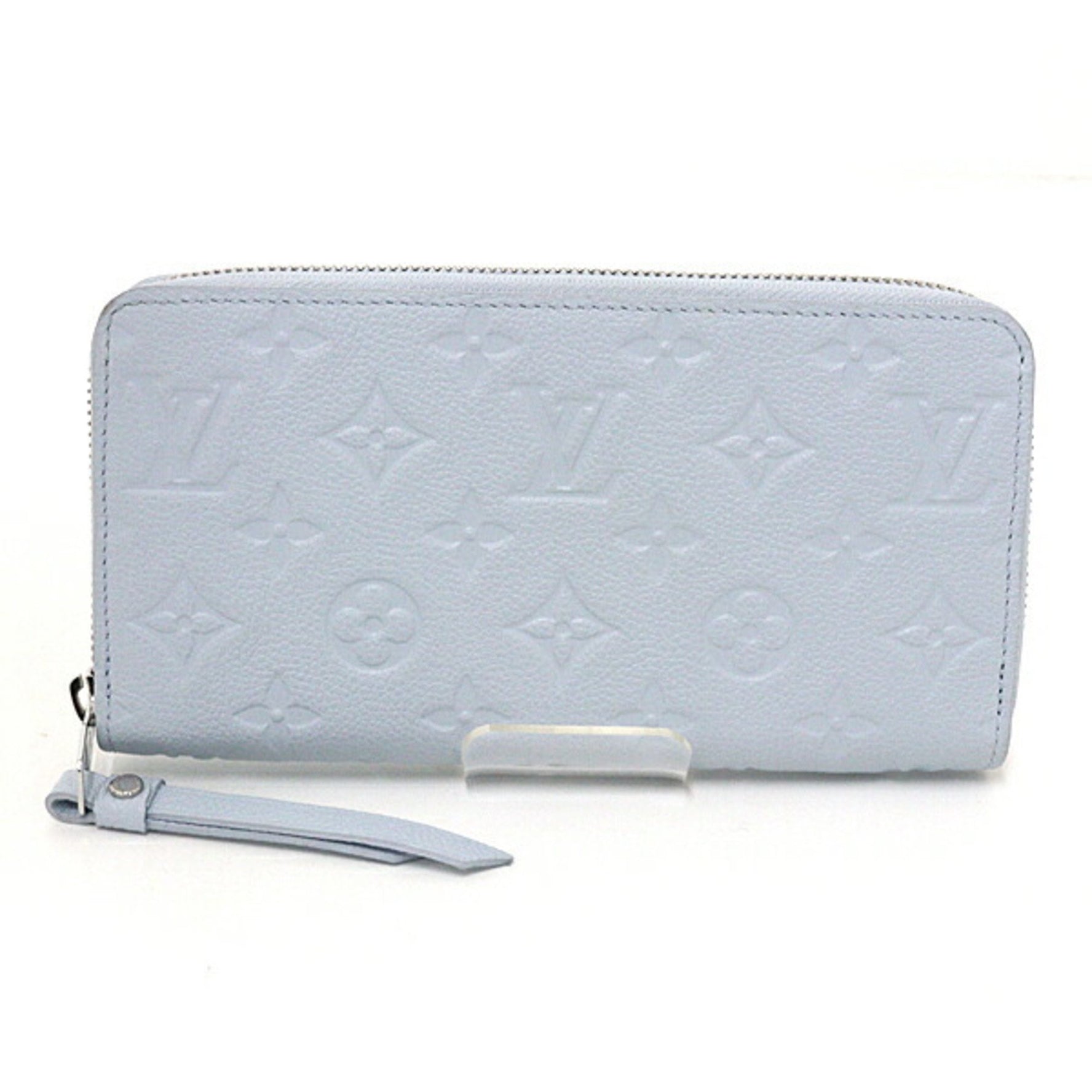 Louis Vuitton Zippy Wallet Monogram Empreinte Washed Blue M11969 Long