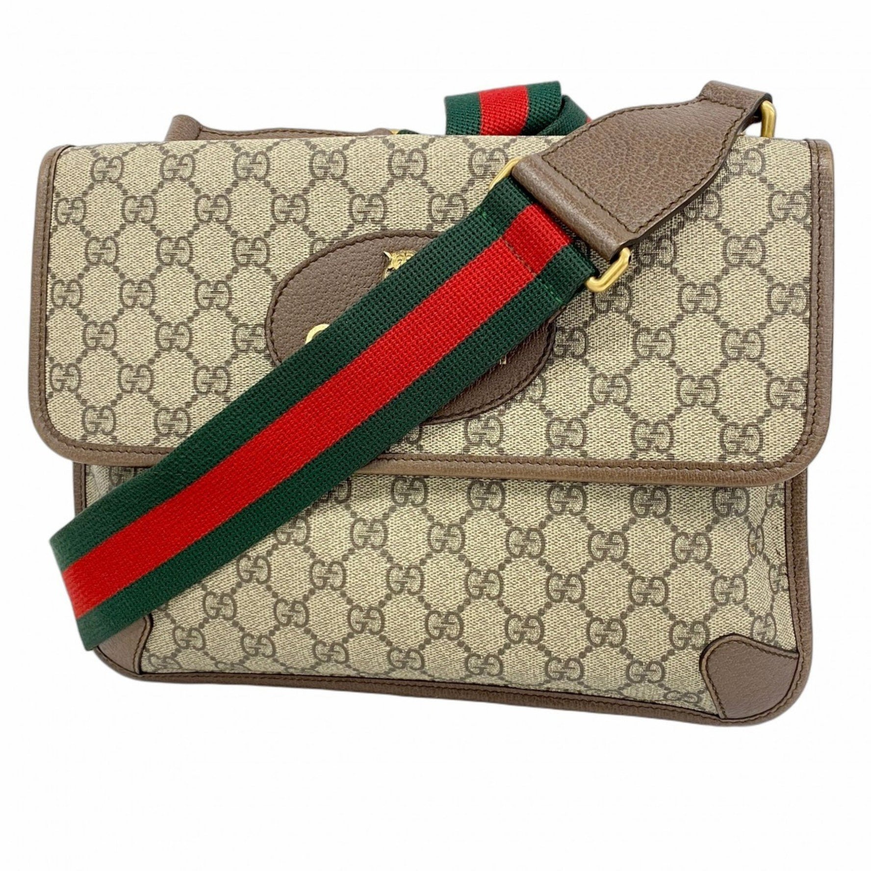 Gucci GG Supreme Sherry Line Shoulder Bag Brown Men's/Women's P1118516