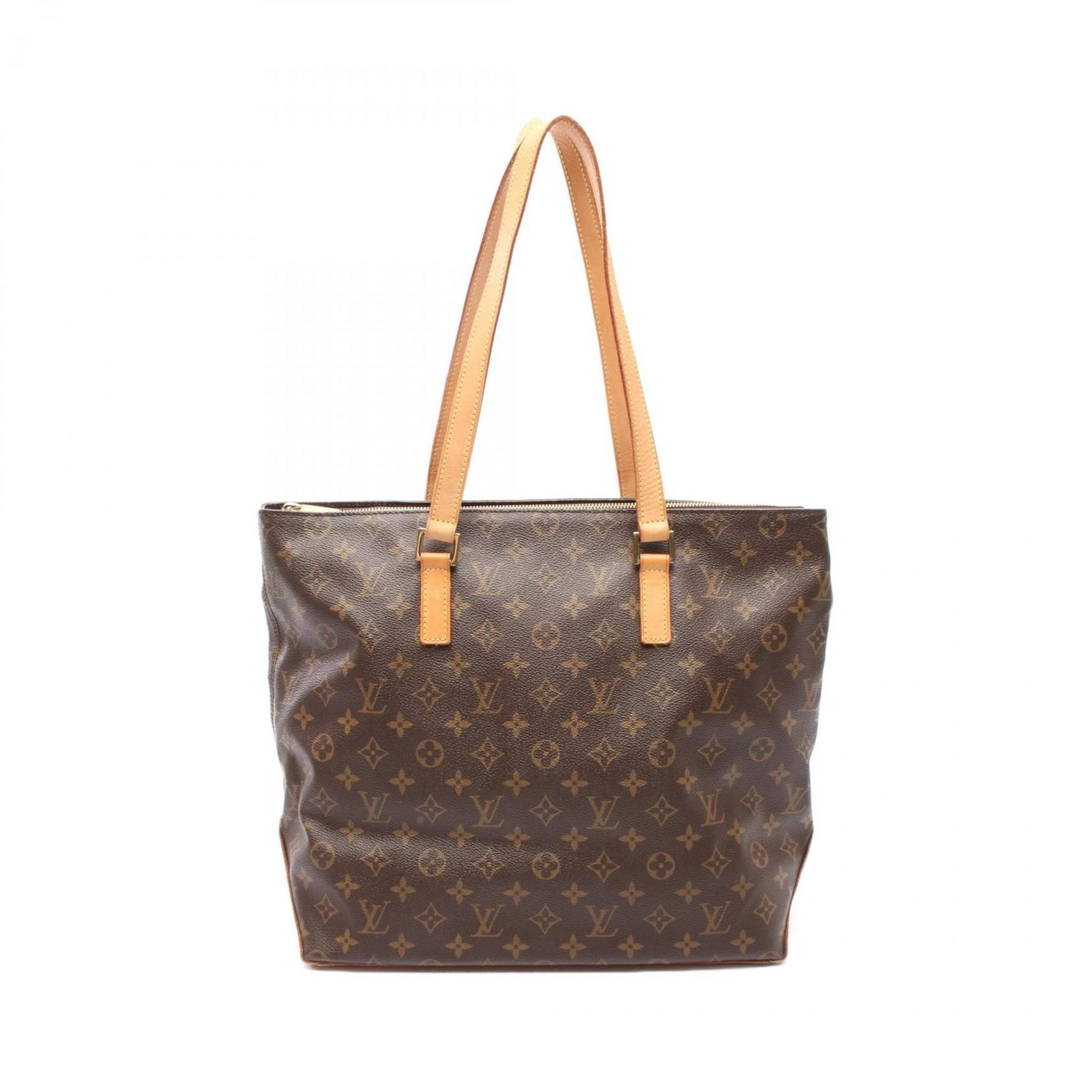 Louis Vuitton Cabas Maison Monogram Tote Bag Coated Canvas Leather Brown