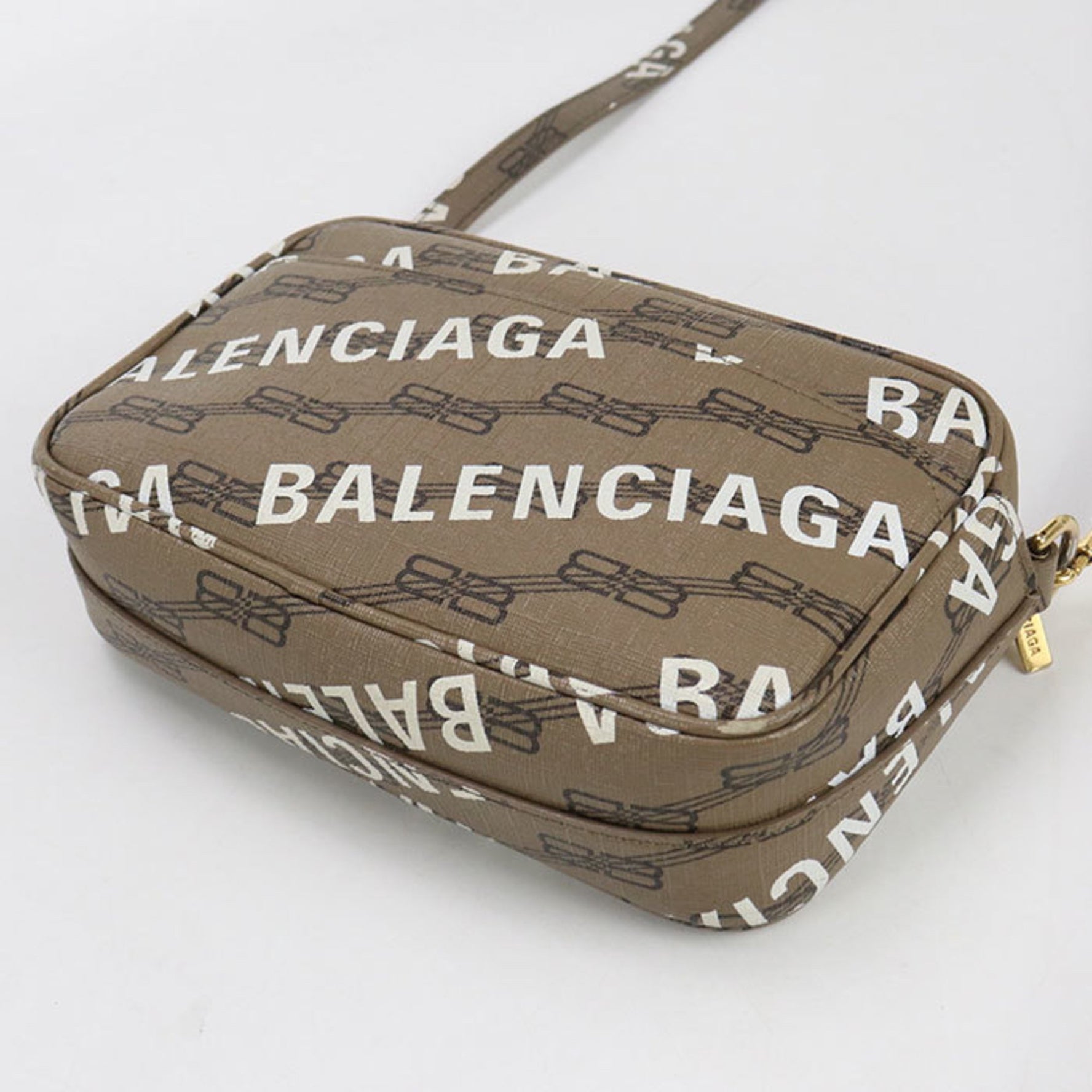 BALENCIAGA BB Monogram Crossbody Shoulder Bag 2769