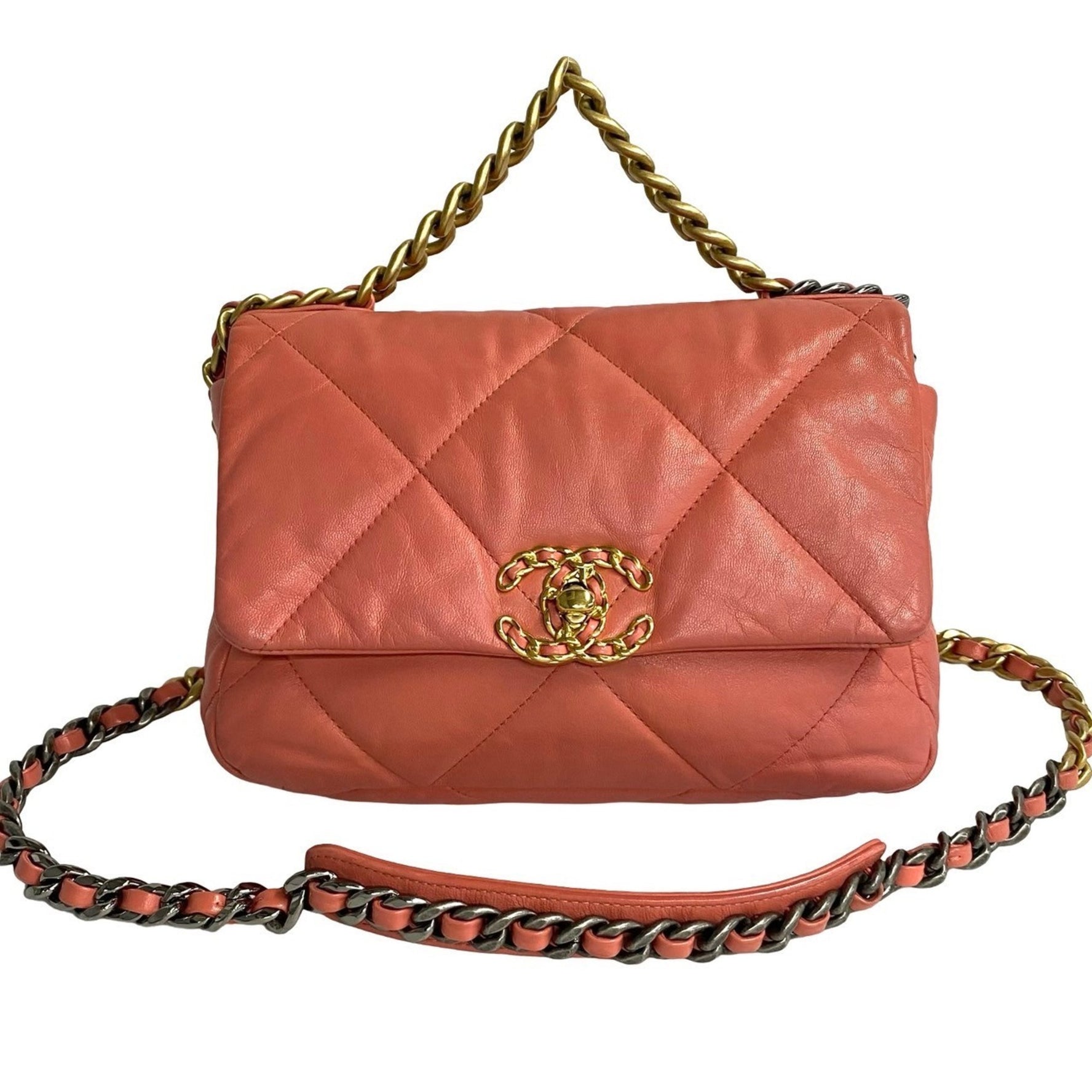 CHANEL 19 Matelasse Lambskin Chain Shoulder Bag