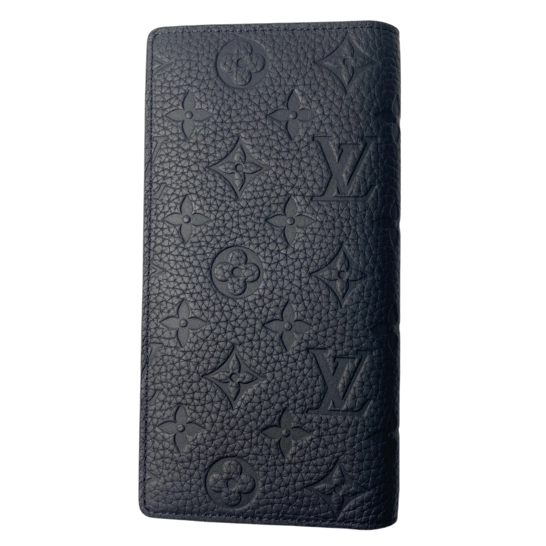 Louis Vuitton Portefeuille Brazza Taurillon Monogram Long Wallet IC