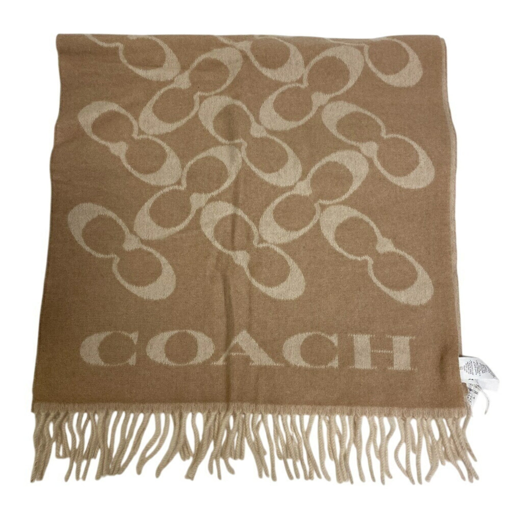 COACH Signature Scarf, Fluffy, Thick