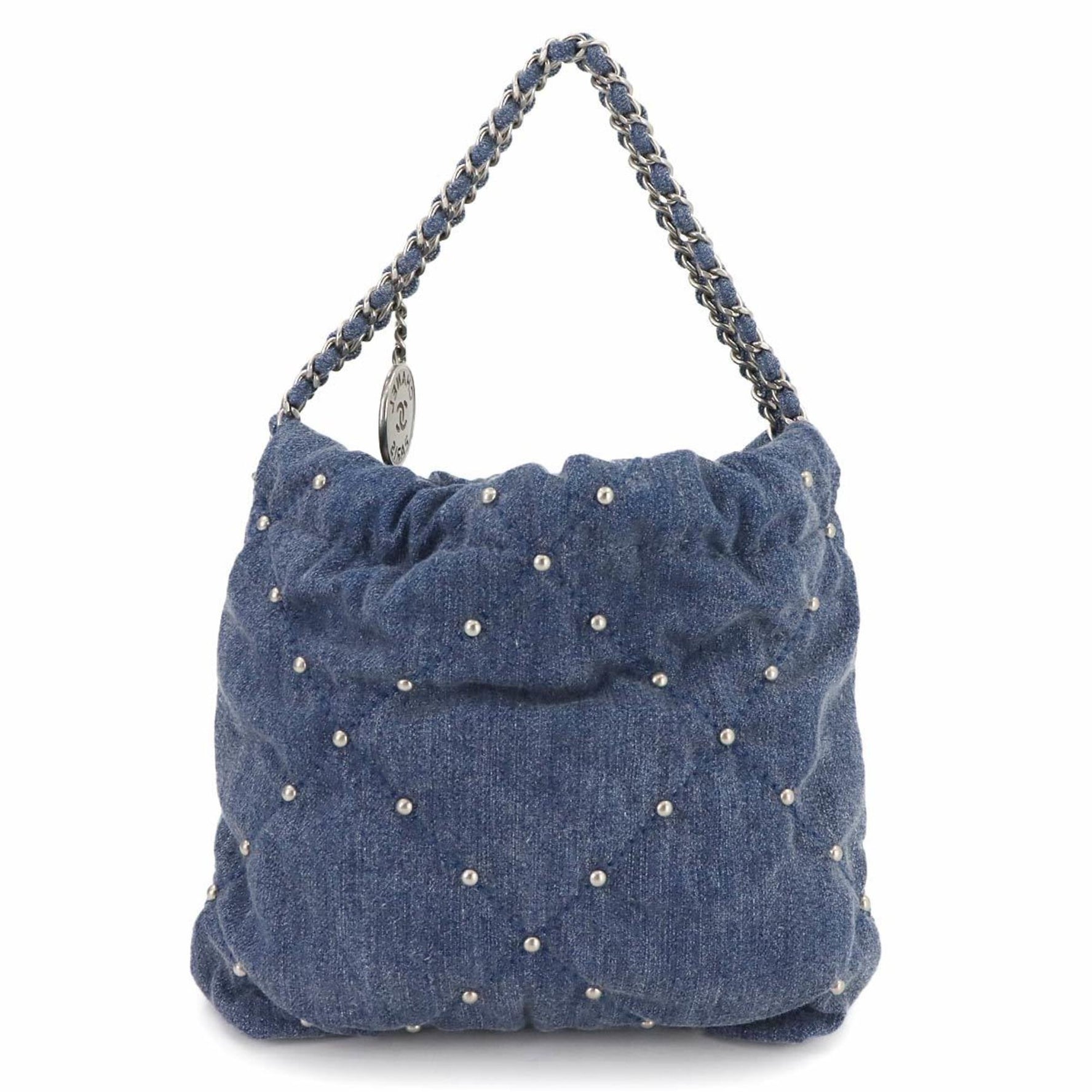 CHANEL 22 Mini Chain Hand/Shoulder Bag in Denim