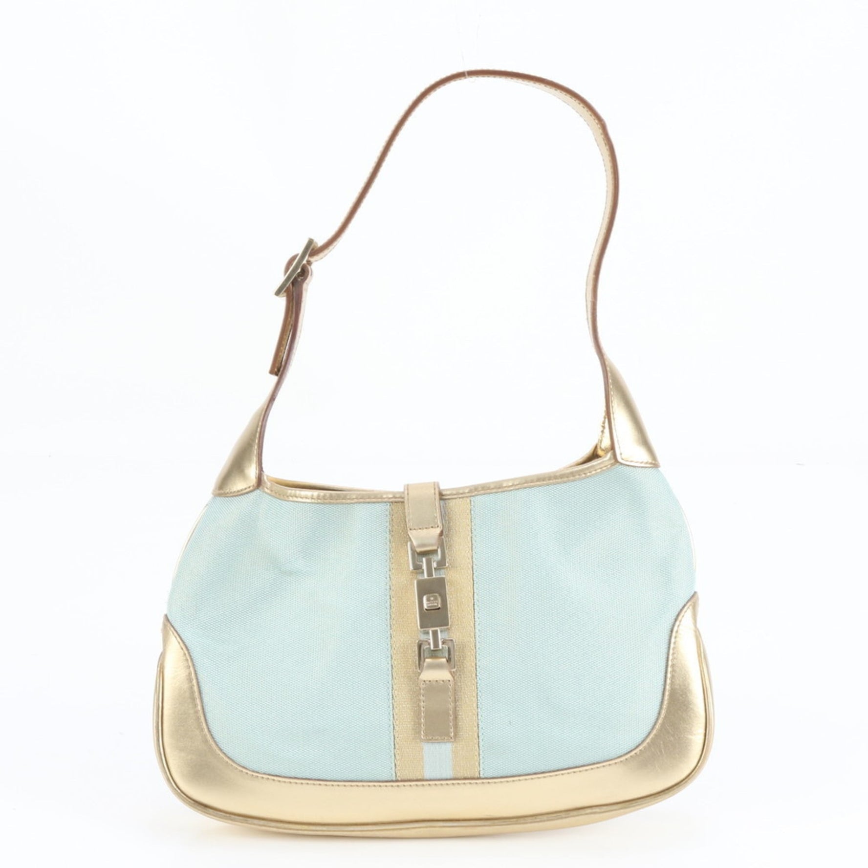 Gucci Jackie Leather Shoulder Bag, One-Shoulder Tote, 001 3735, Gold Hardware