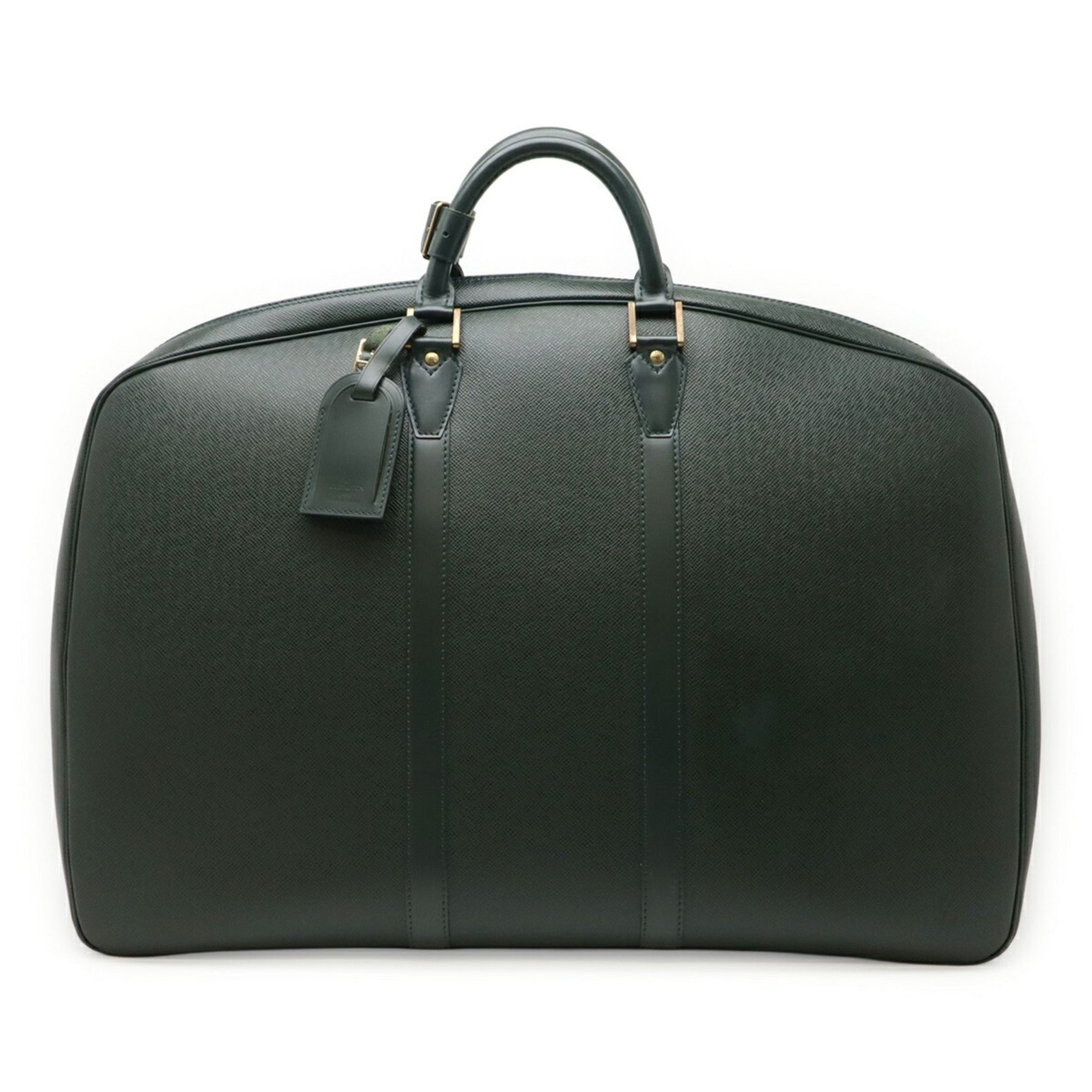 LOUIS VUITTON Taiga Elanga En Poche Garment Bag/Boston Bag/Travel Bag in Green