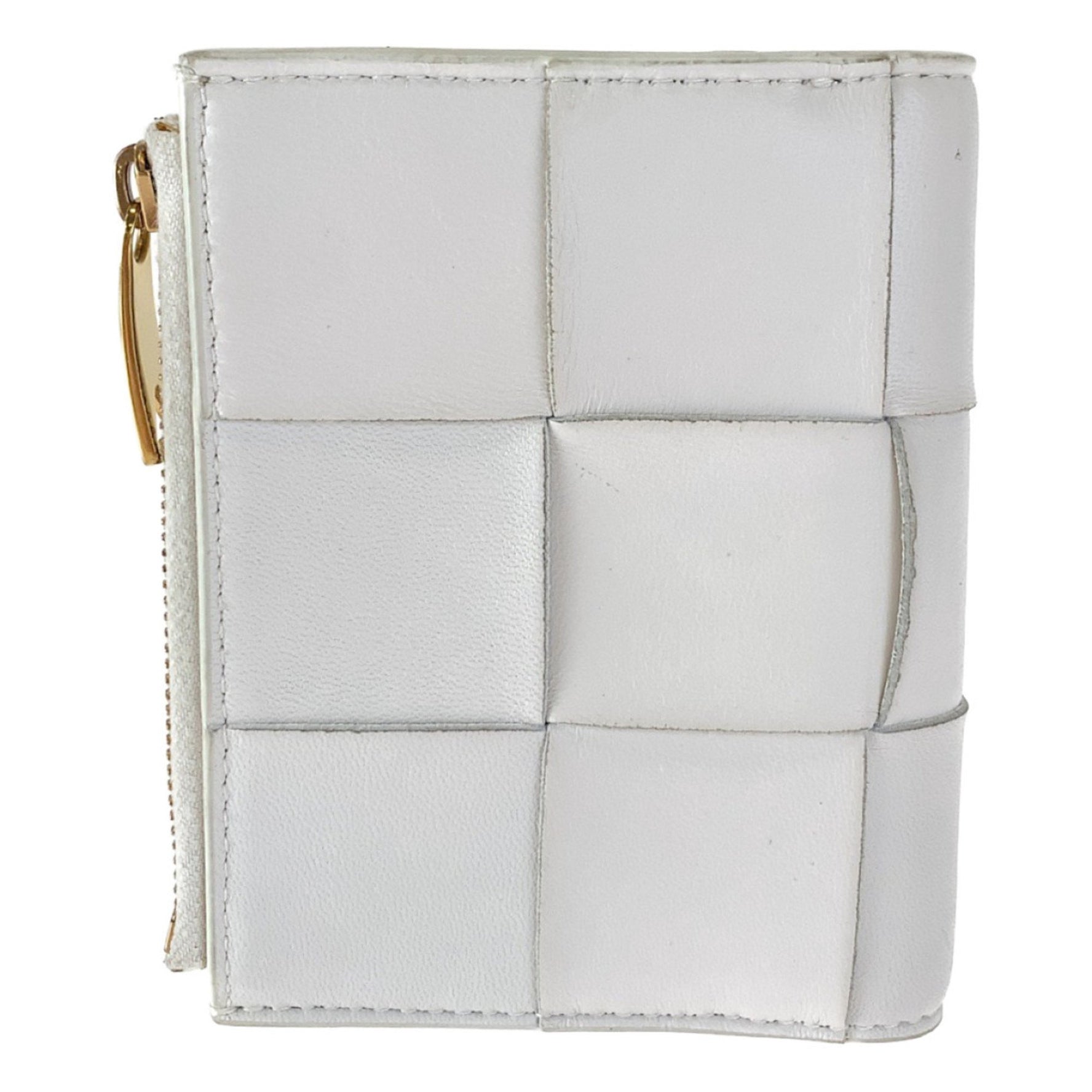 BOTTEGAVENETA Bottega Veneta Maxi Intrecciato Leather Folding Wallet Compact