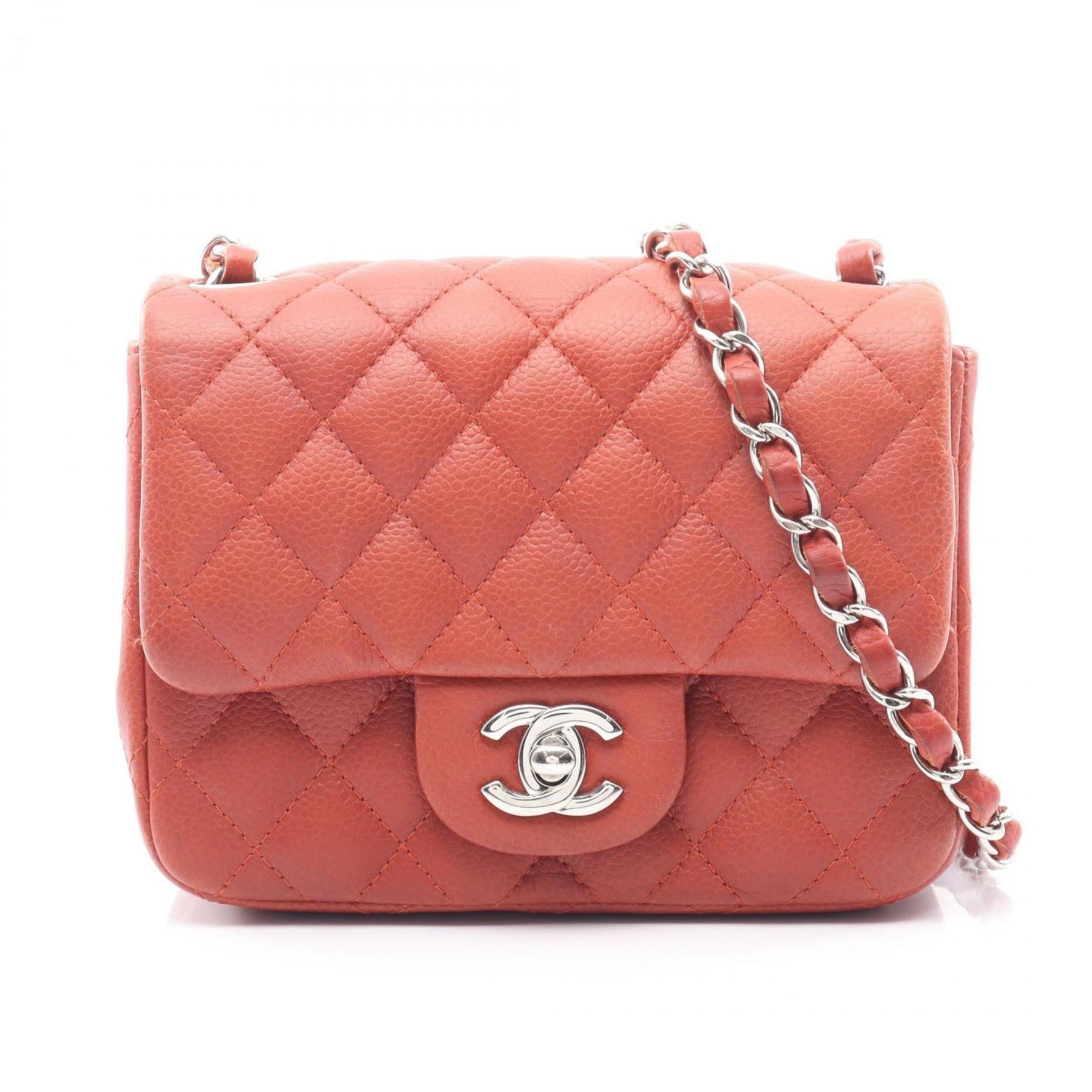 CHANEL Mini Matelasse Shoulder Bag in Grained Calfskin Caviar