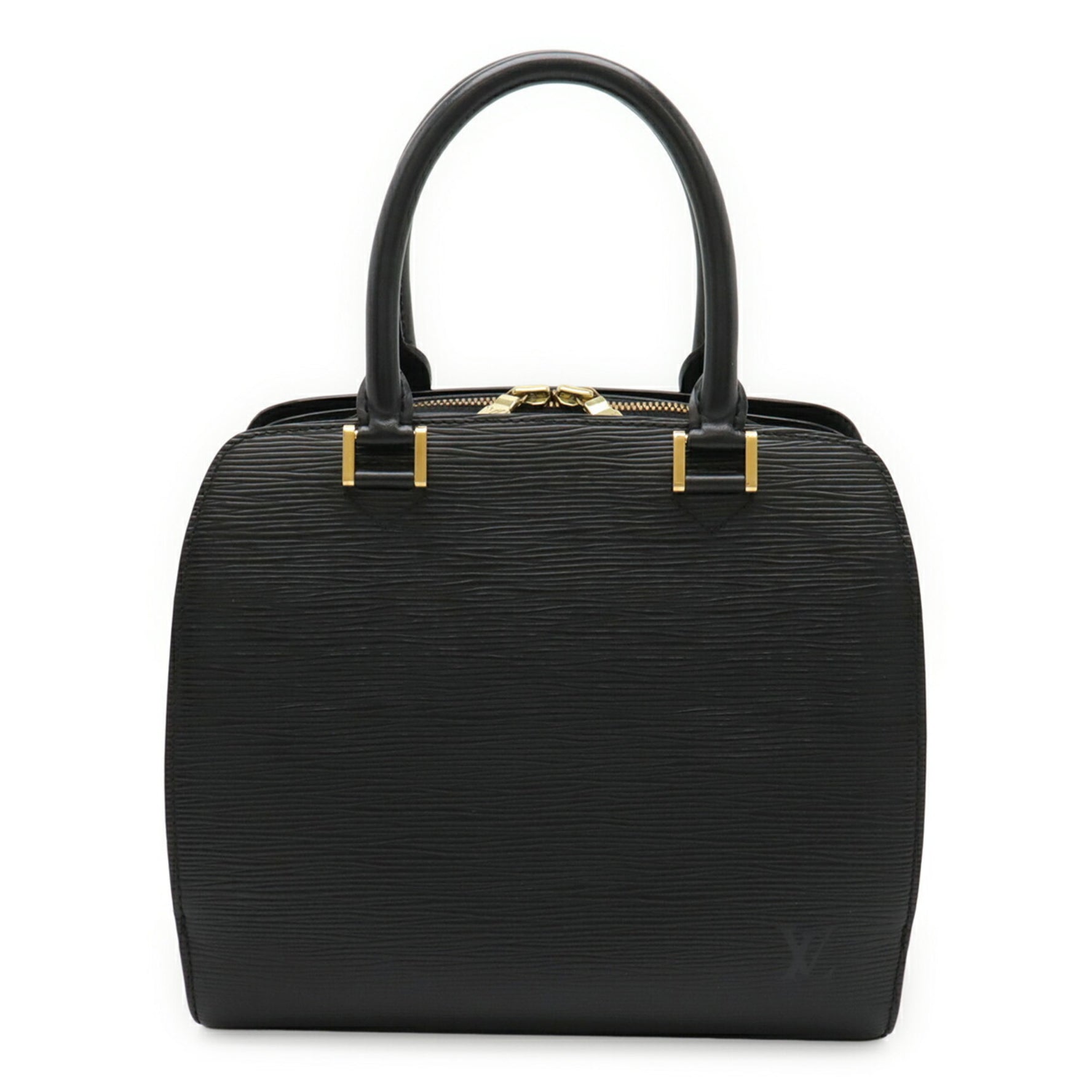 LOUIS VUITTON Epi Pont Neuf Handbag Leather Noir Black
