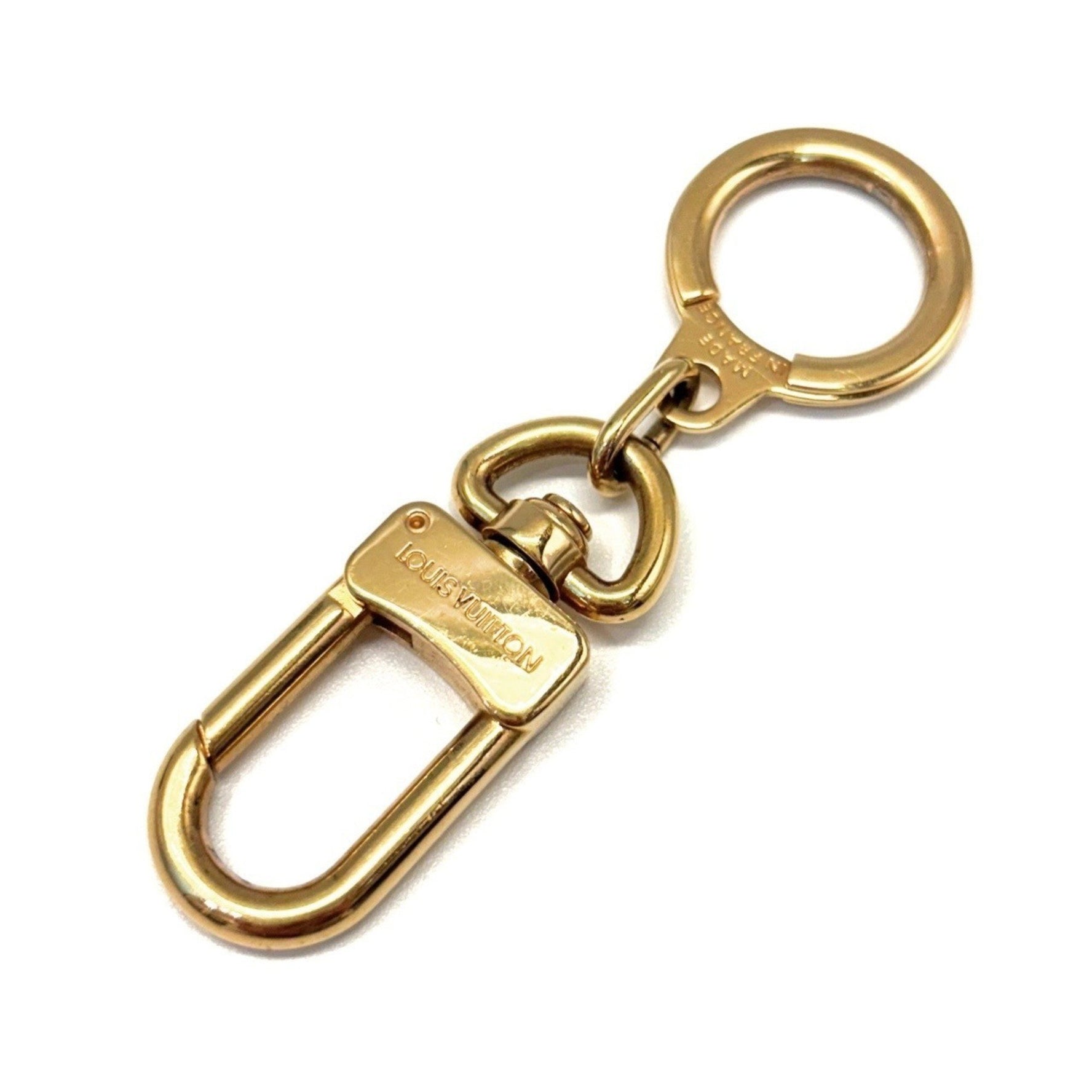 Louis Vuitton Anocre Keychain Gold Bag Charm Carabiner LOUIS VUITTON