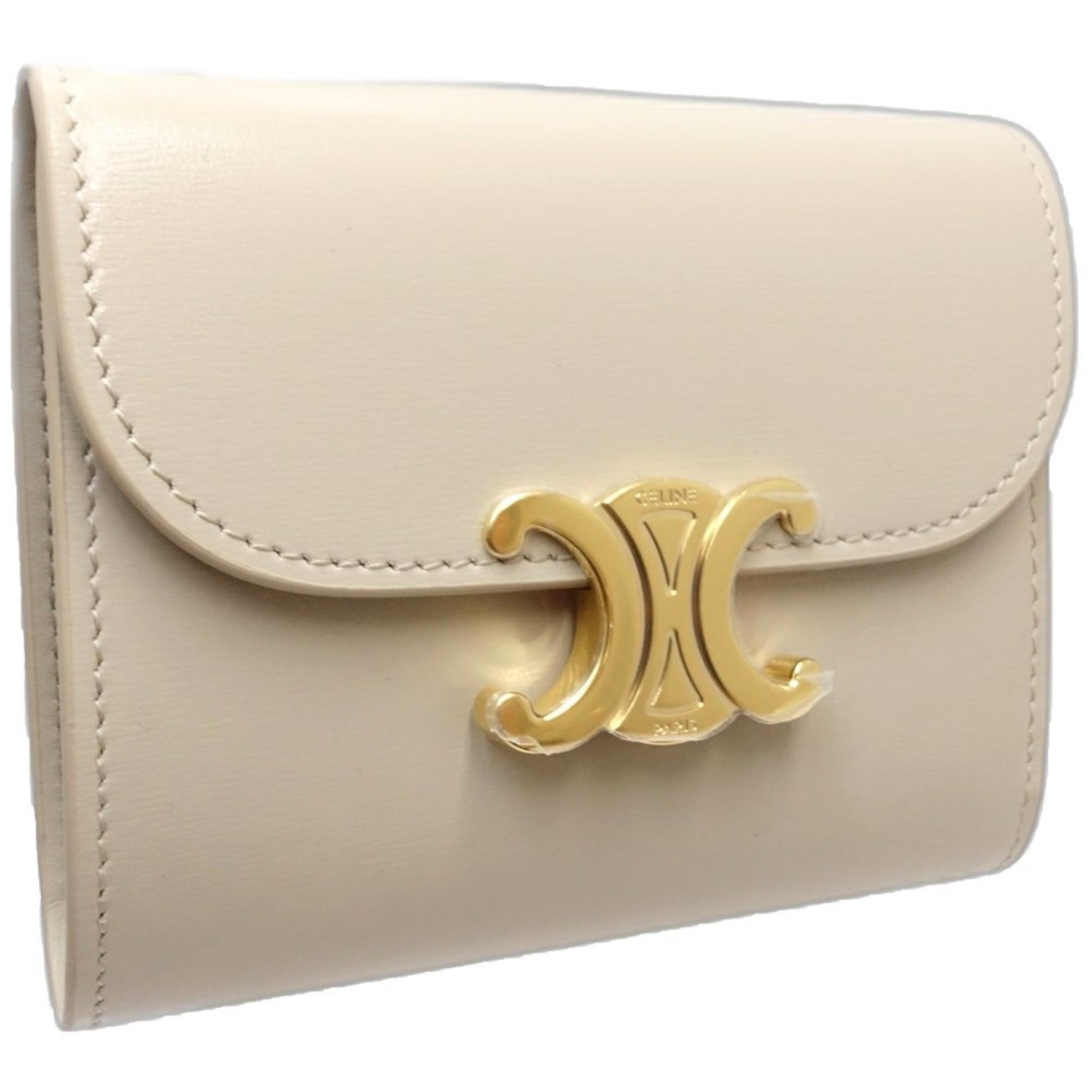 CELINE Triomphe Small Wallet Leather