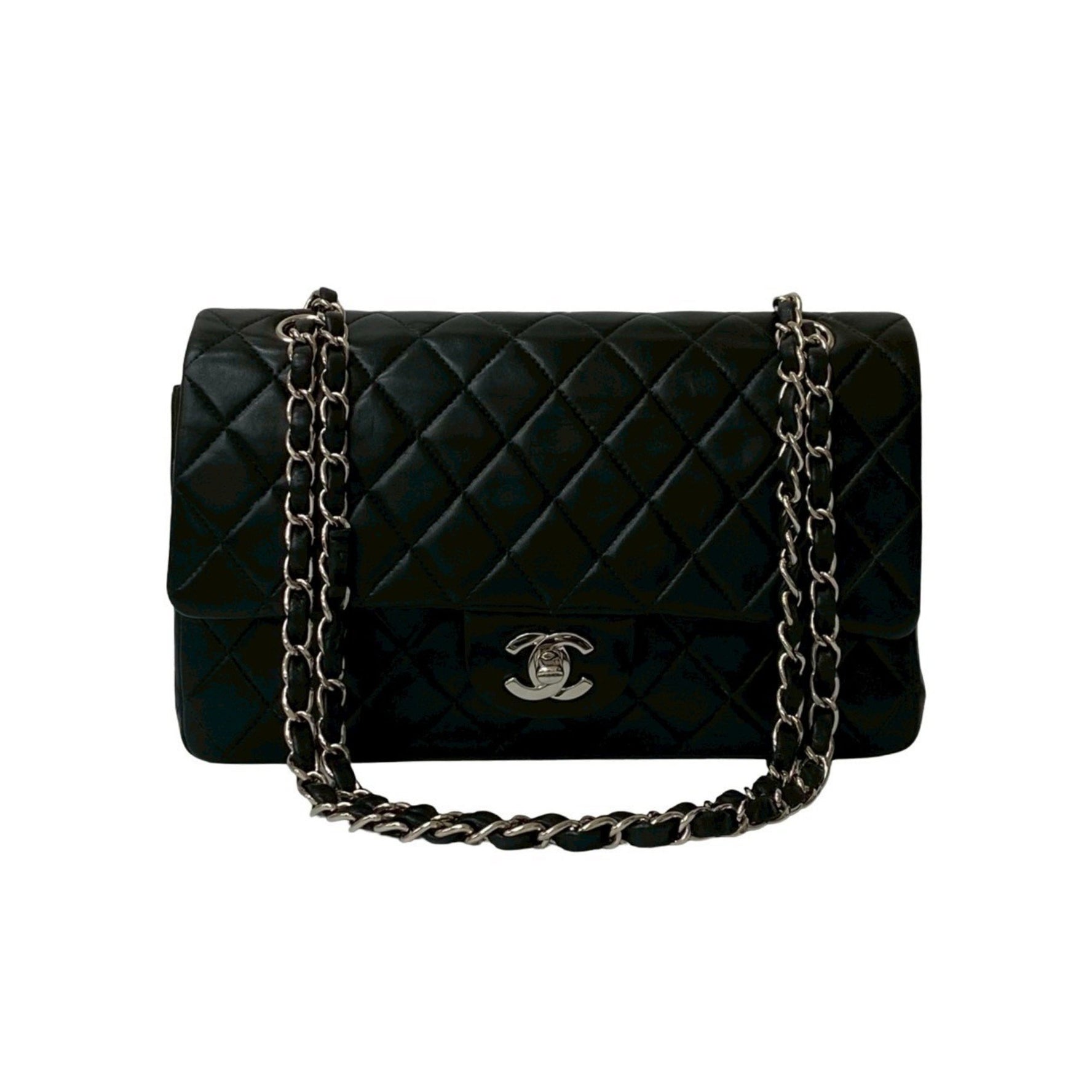 Seal No. 6 CHANEL Matelasse Coco Mark Lambskin Leather Chain Shoulder Bag
