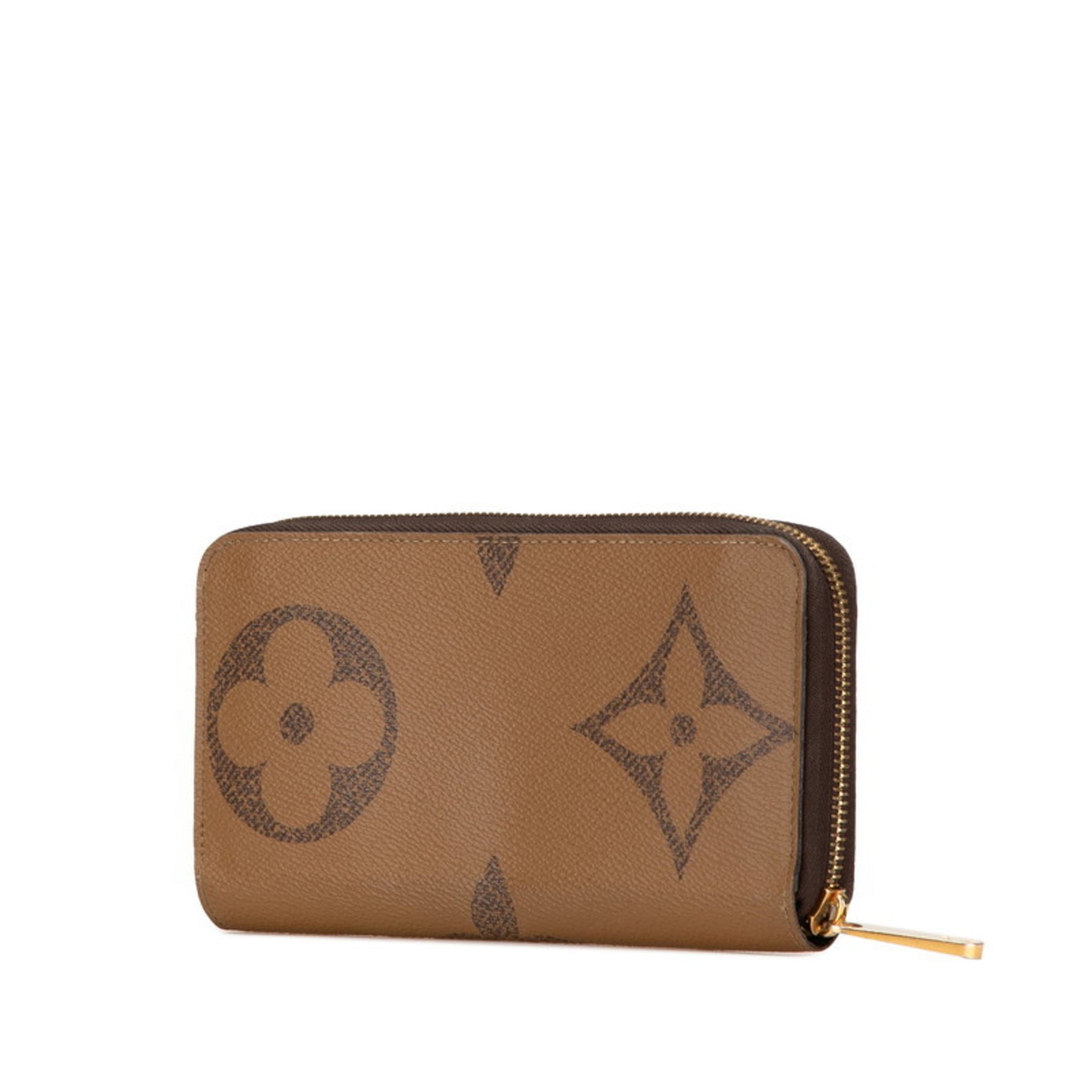 Louis Vuitton Monogram Giant Reverse Zippy Wallet Round Long M69353 Brown PVC Leather Women's LOUIS VUITTON