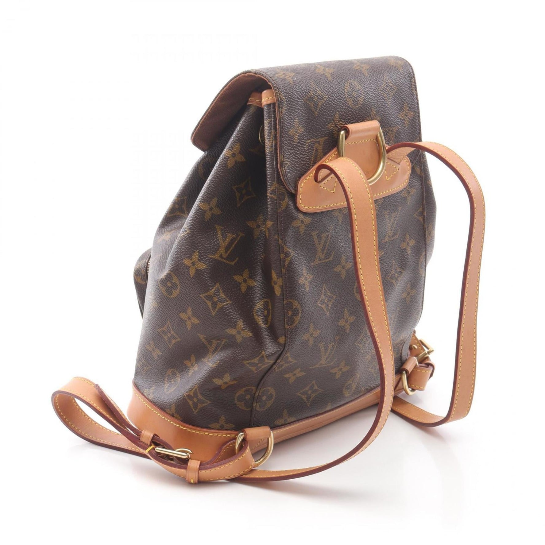 Louis Vuitton Montsouris MM Monogram Backpack, Coated Canvas and Leather