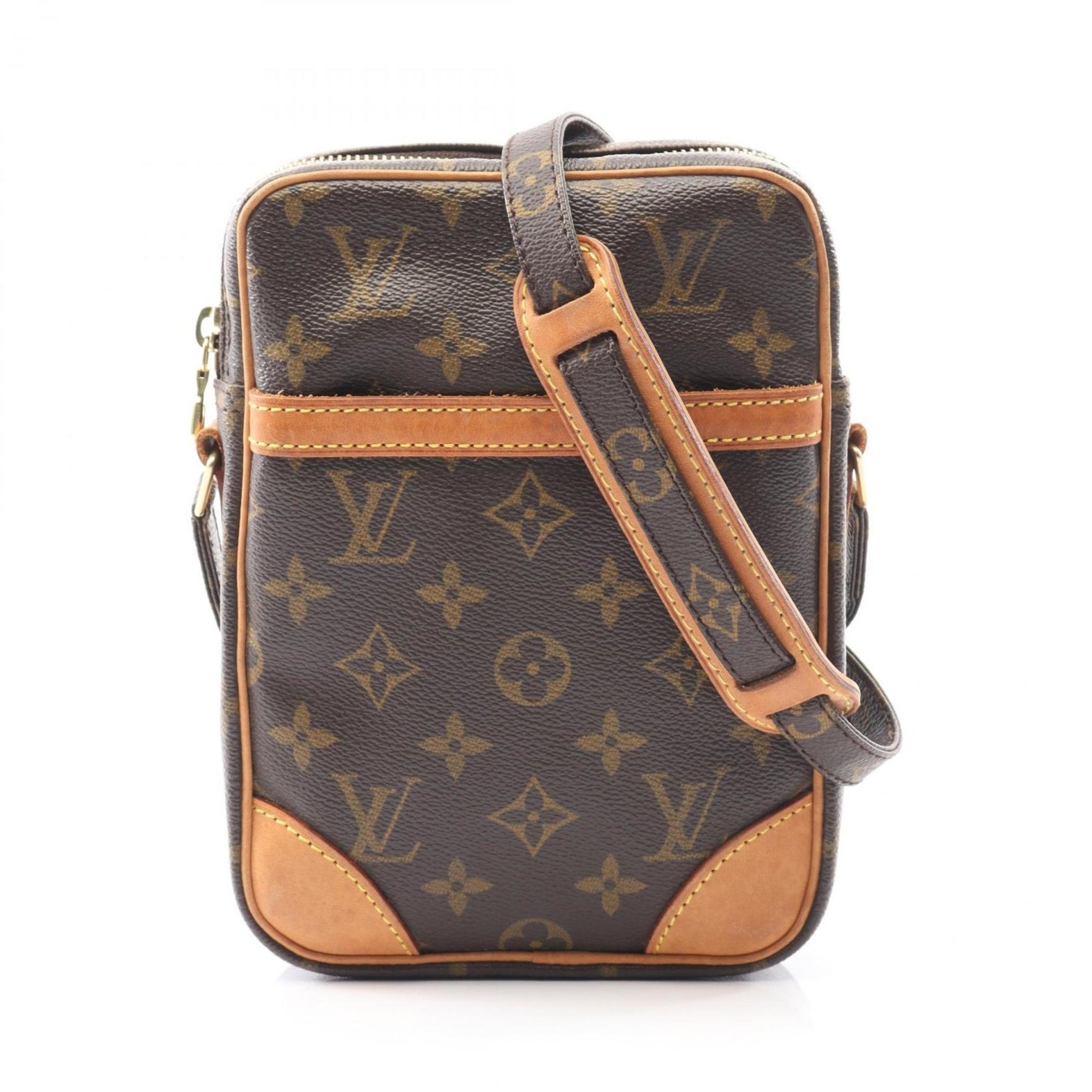 Louis Vuitton Danube Monogram Shoulder Bag, Coated Canvas and Leather