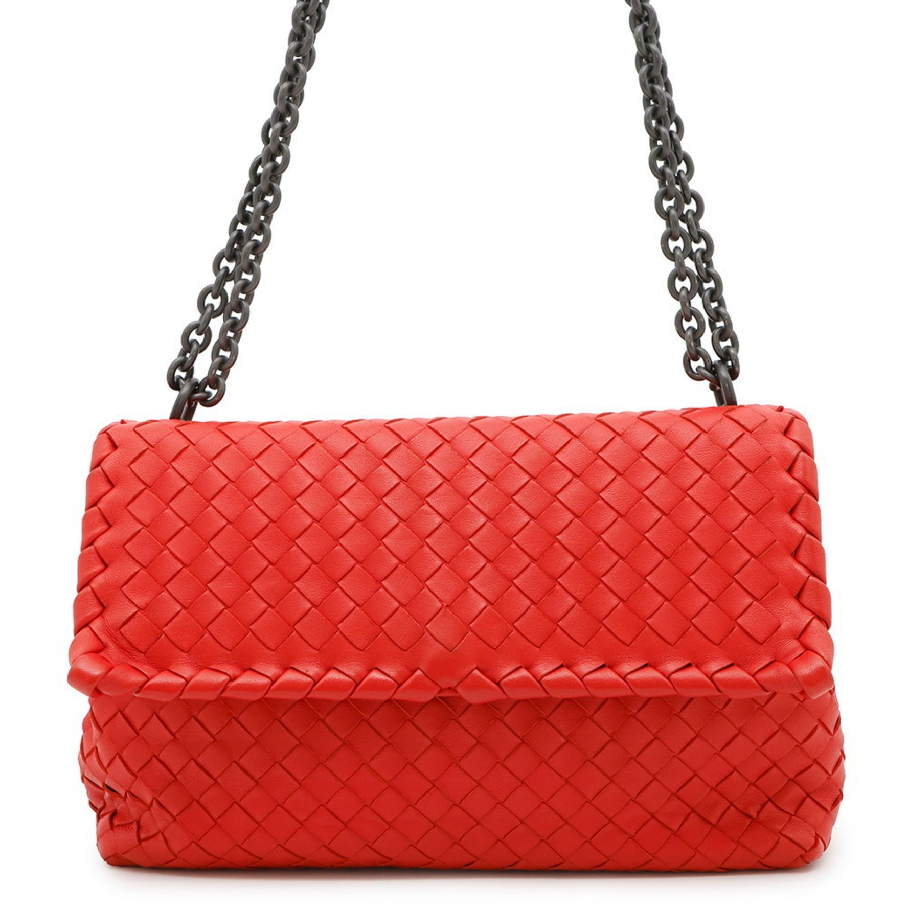 Bottega Veneta Chain Shoulder Bag Intrecciato Olympia Leather BOTTEGA VENETA