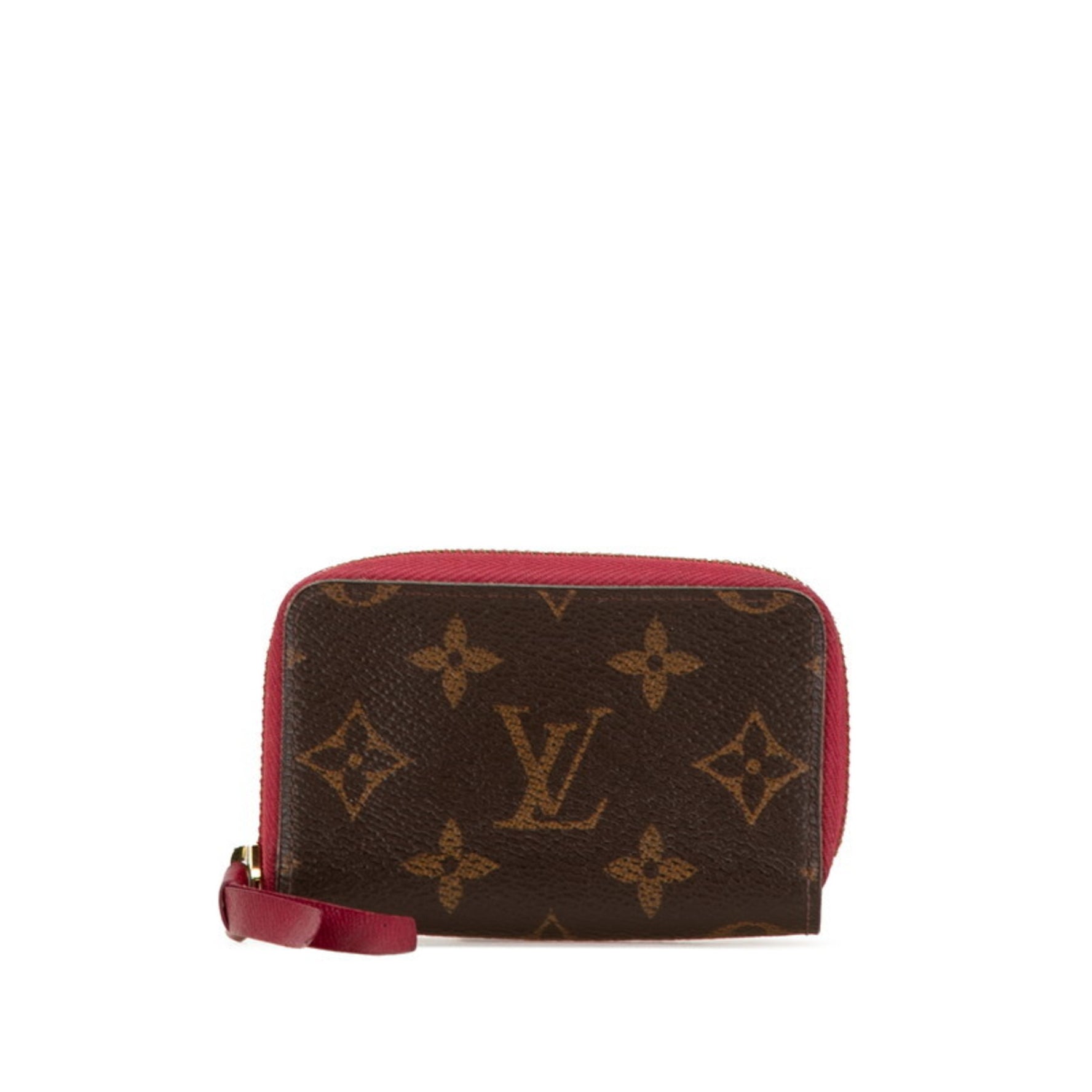 Louis Vuitton Monogram Muticart Card Case Fuchsia Red PVC Leather