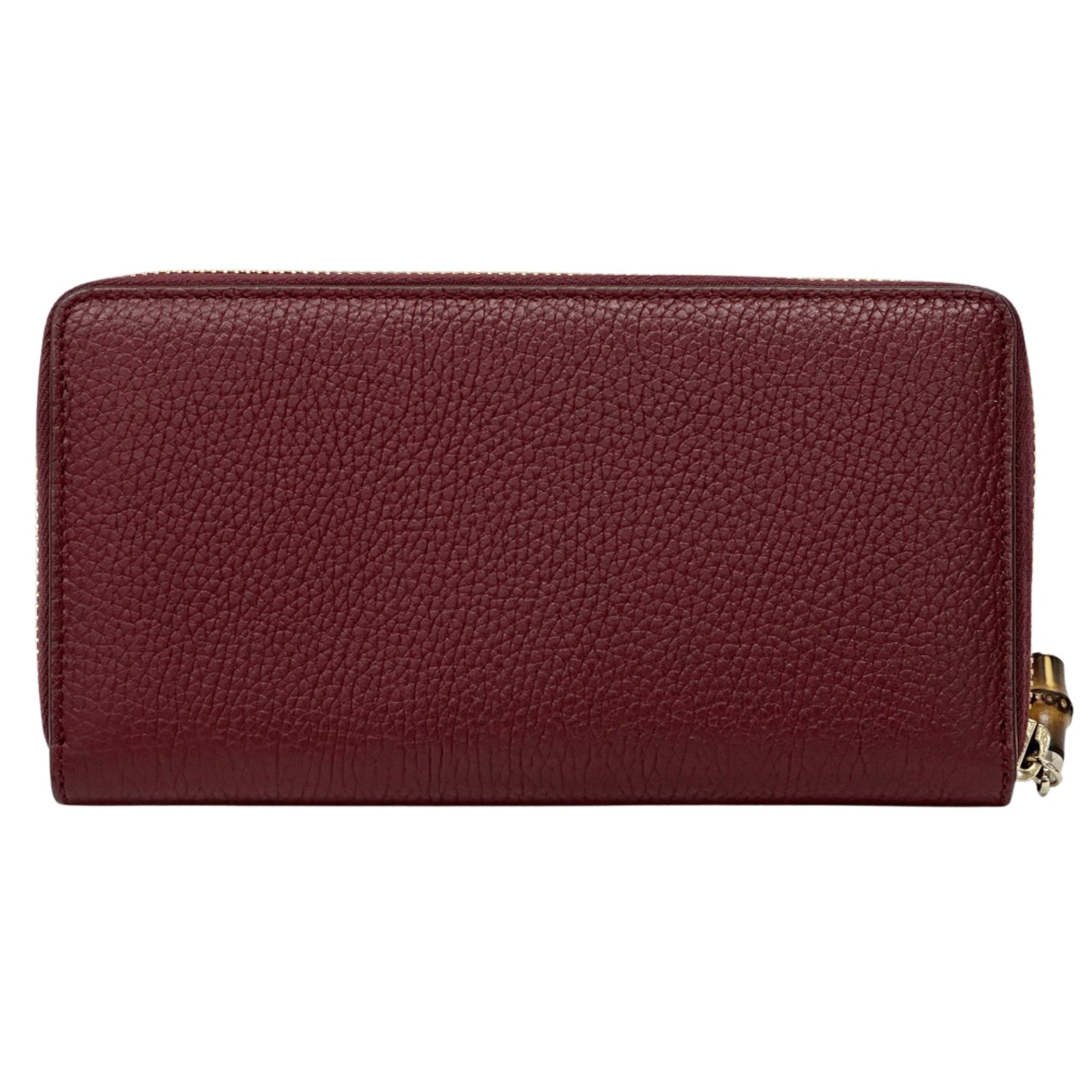 Gucci GG Marmont Bamboo Long Wallet in Leather