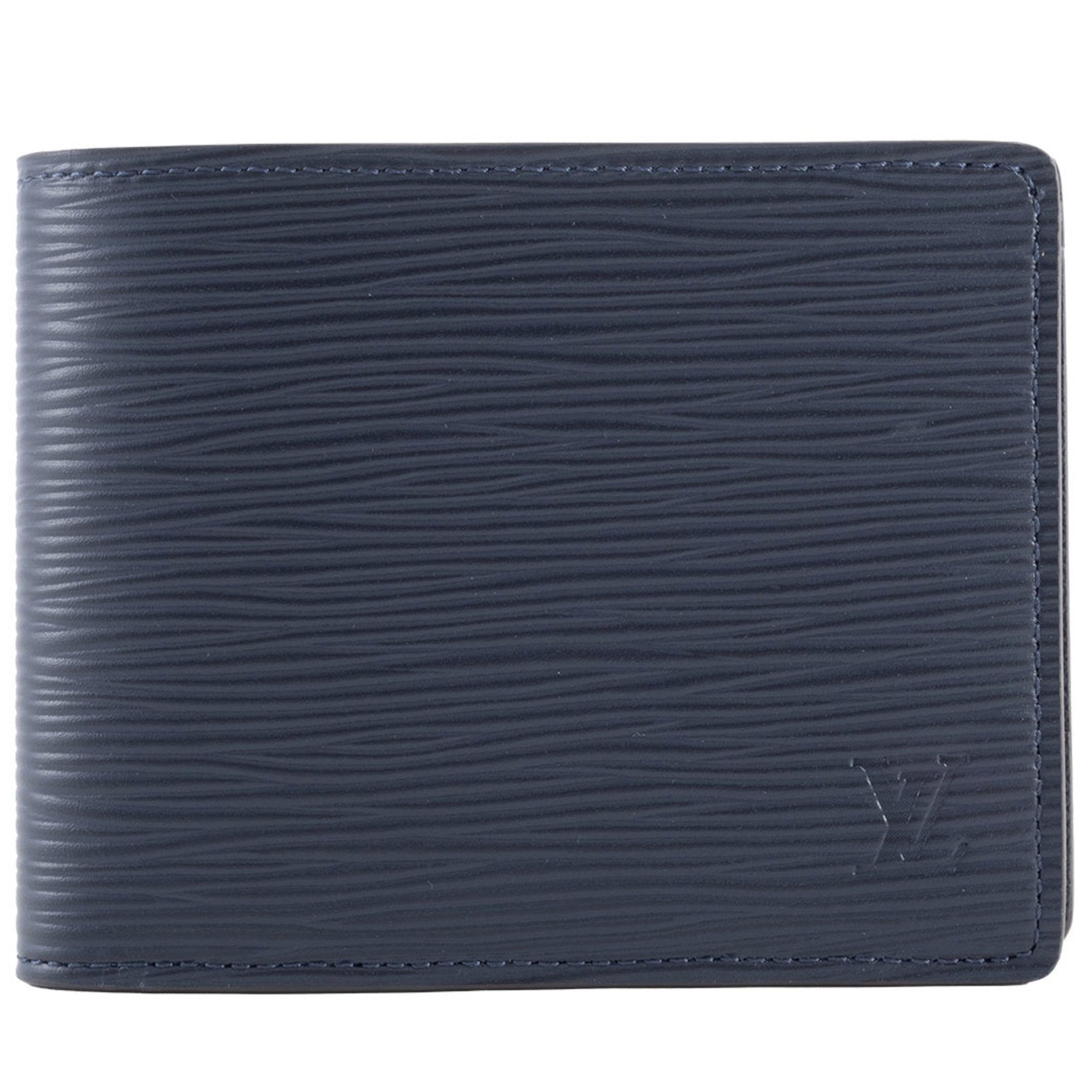 Louis Vuitton Portefeuille Multiple Epi Leather Blue Marine Navy