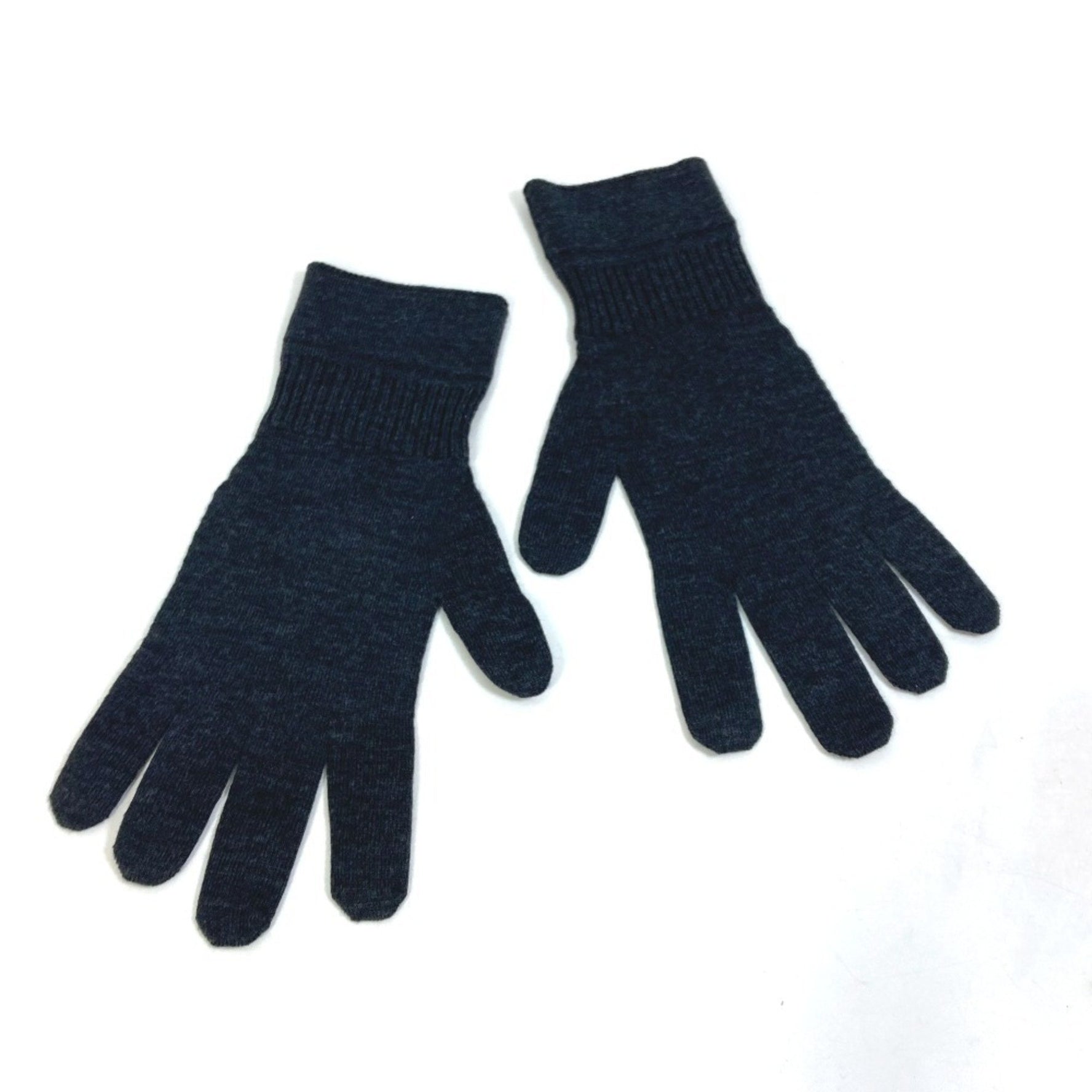 LOUIS VUITTON M70008 Damier Graphite Gon Petit Knit Gloves, Wool/Elastane, Men's, Gray