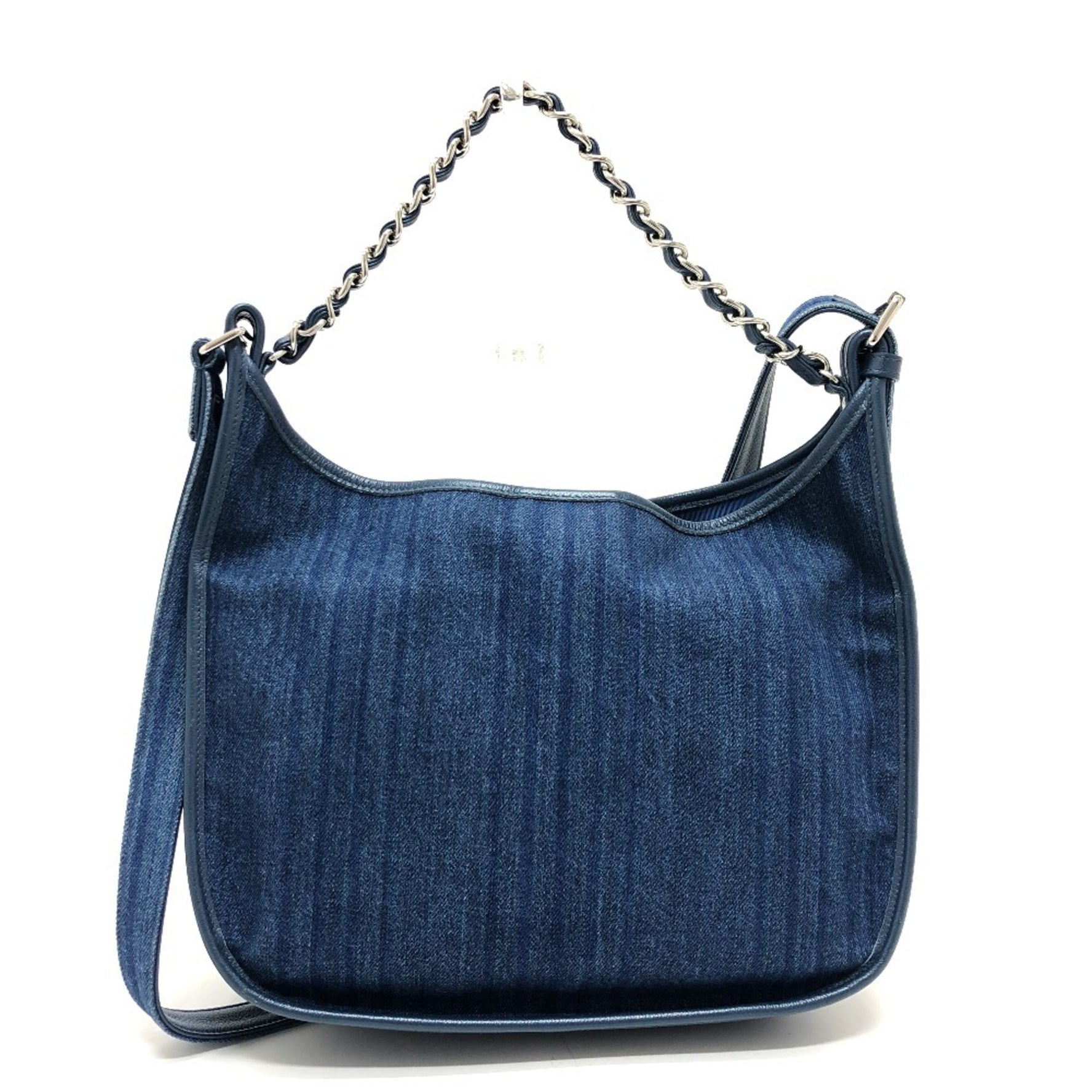 CHANEL A57641 Matelasse Coco Mark Bag Shoulder Handbag Denim Women's Blue