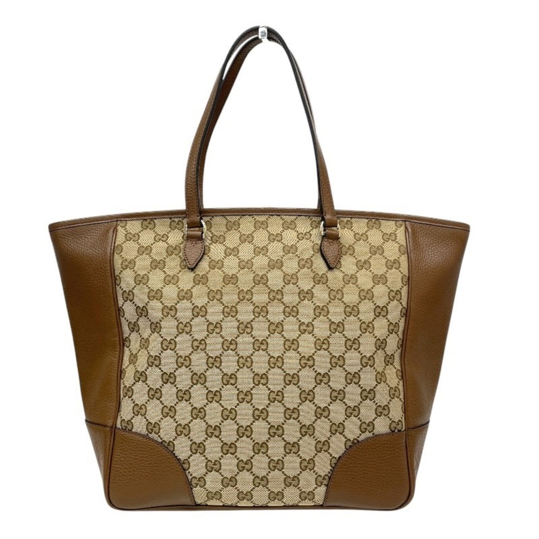 GUCCI Gucci Breeline Tote Bag GG Canvas Women's Handbag Beige Brown
