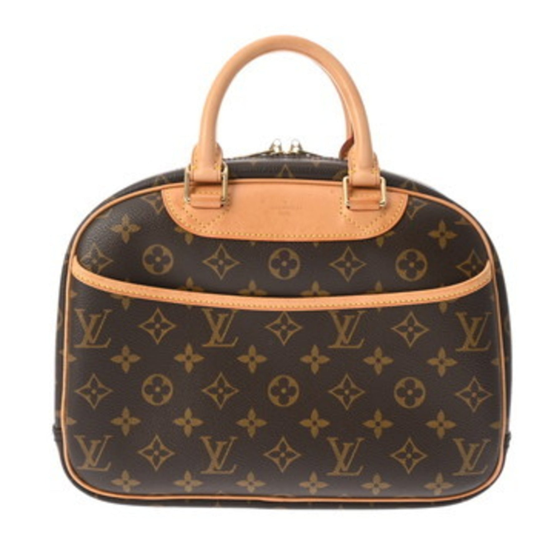 LOUIS VUITTON Monogram Trouville Canvas Handbag, AB Grade, Pre-owned, Ginzo