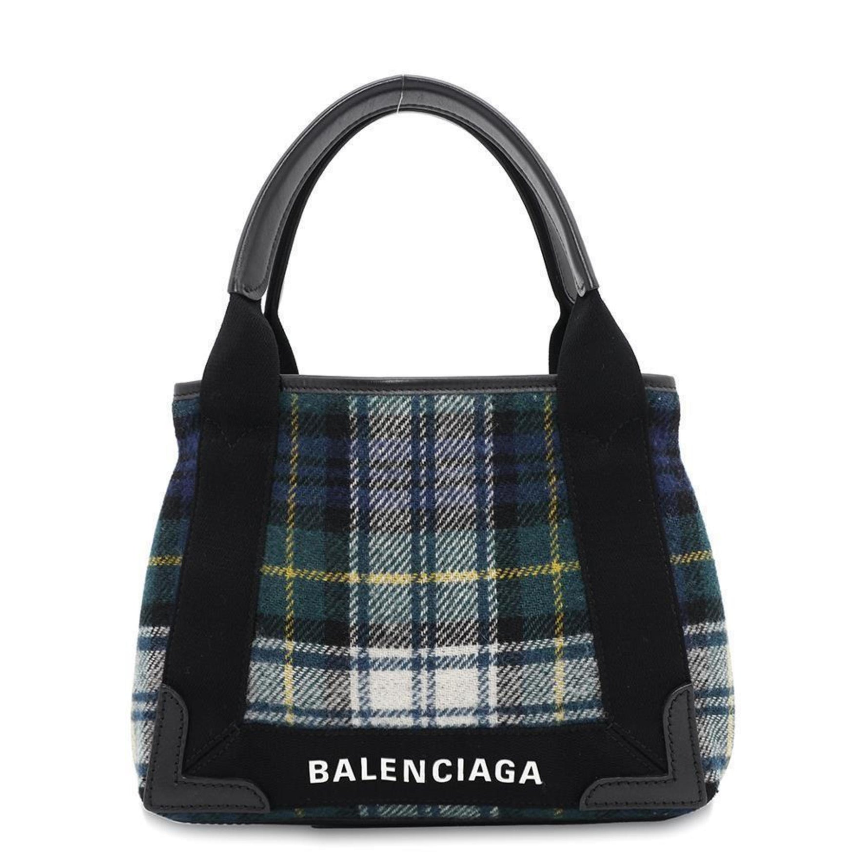 Balenciaga Handbag Navy Cabas XS 2way Shoulder Bag BALENCIAGA Black