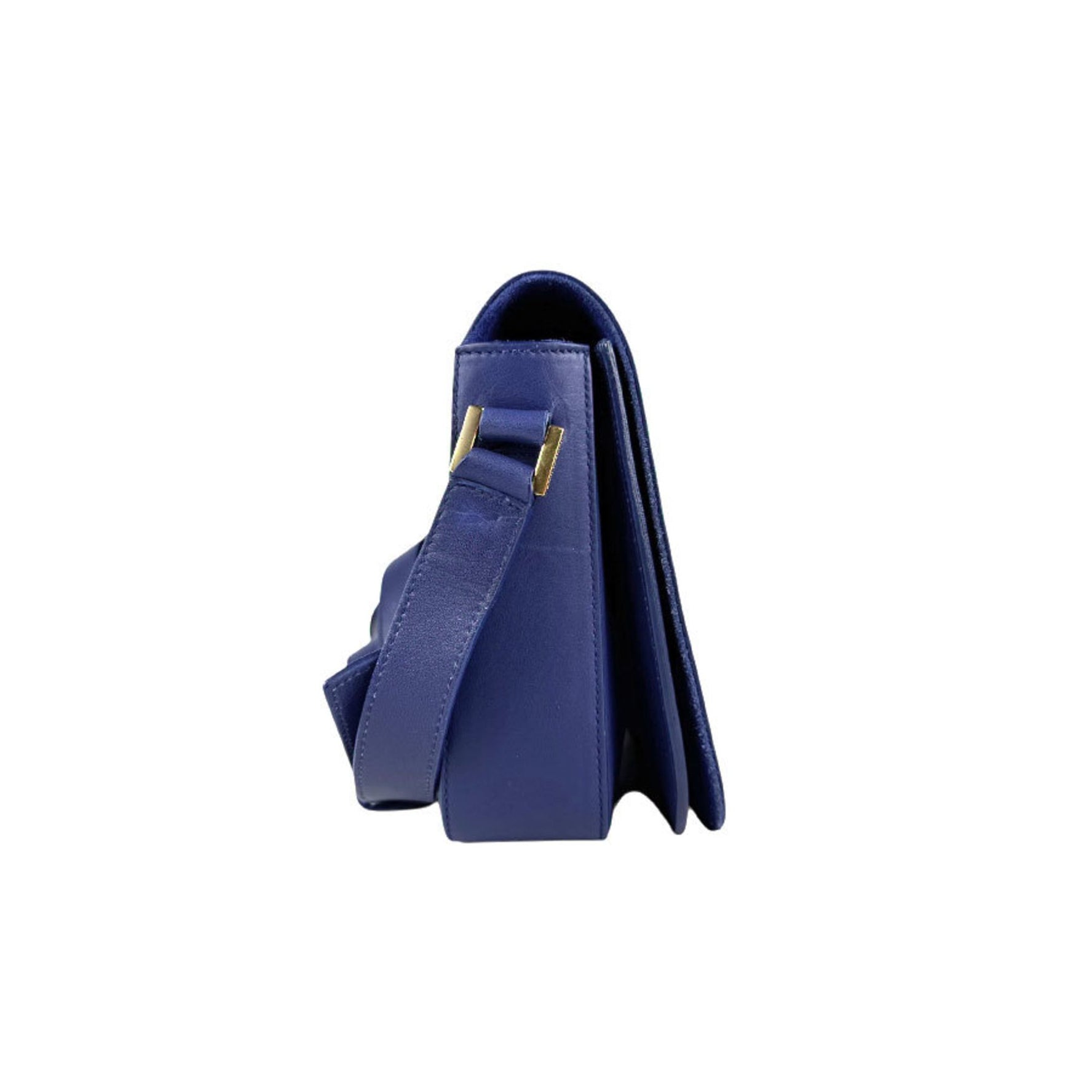 Saint Laurent shoulder bag leather blue gold women's z4946