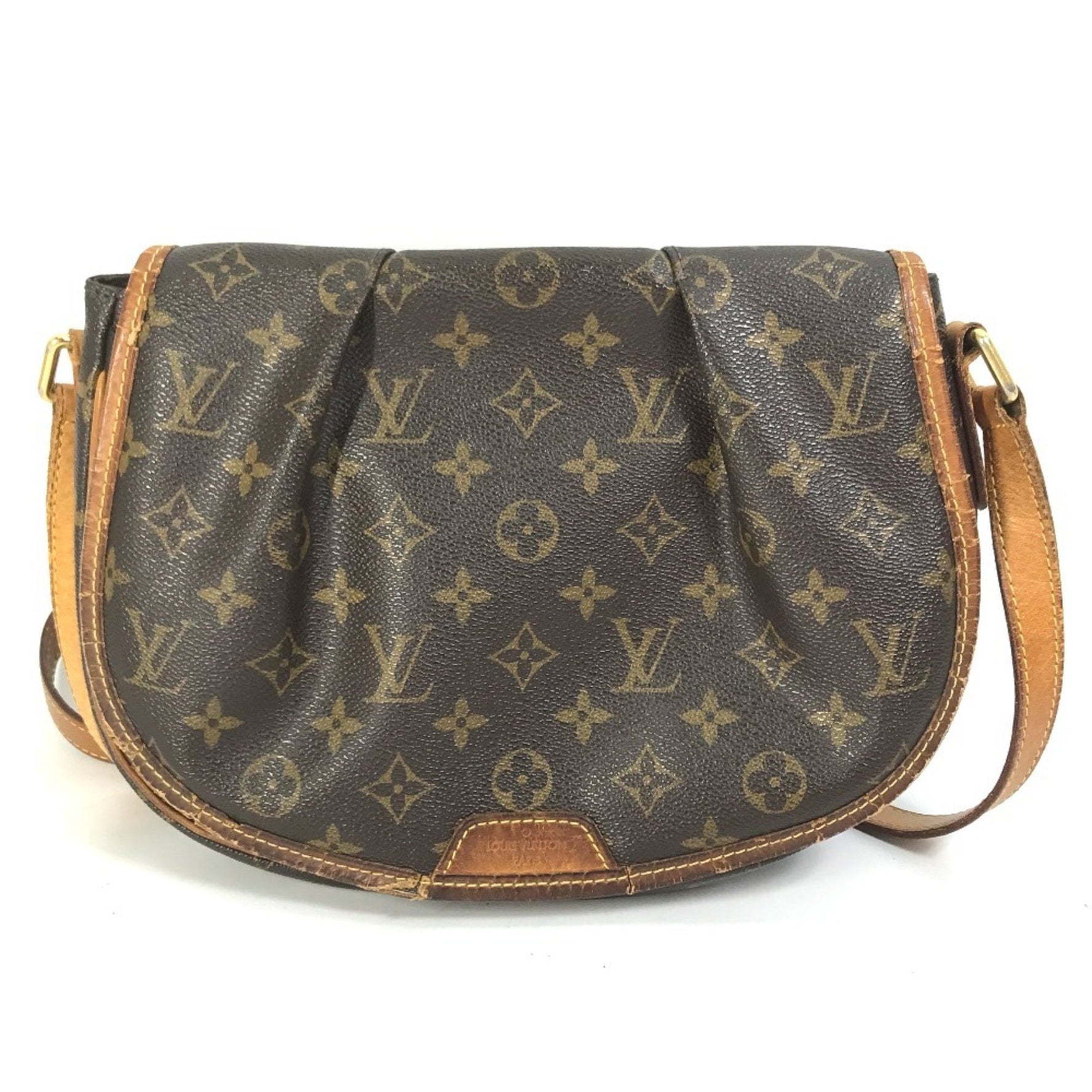 Louis Vuitton Monogram Menilmontant PM Bag, Crossbody Shoulder Canvas